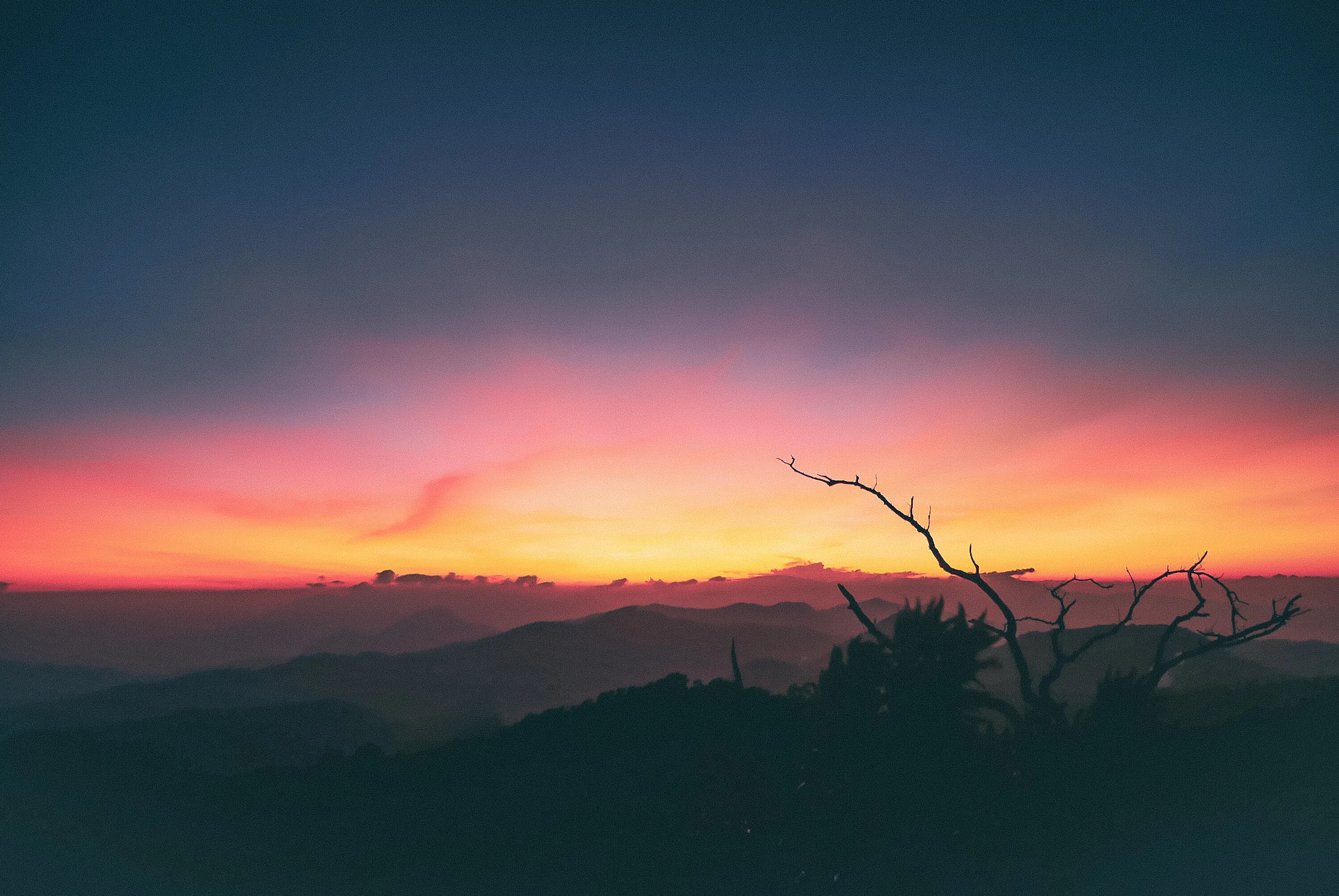 Sunrise view from the mountain