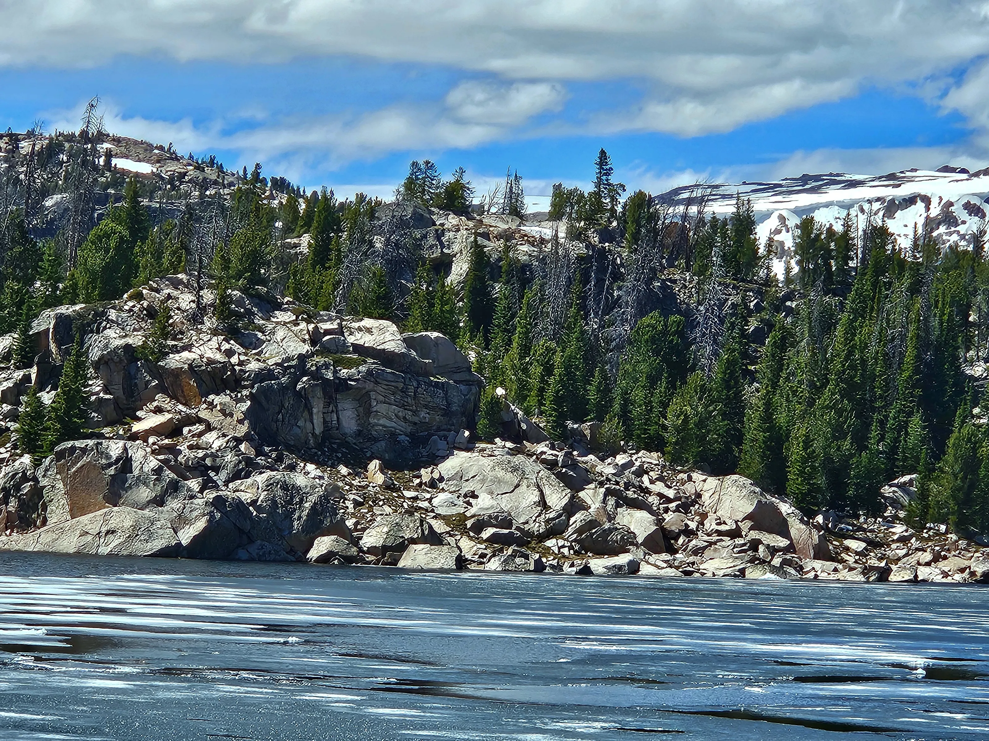 Icy lake
