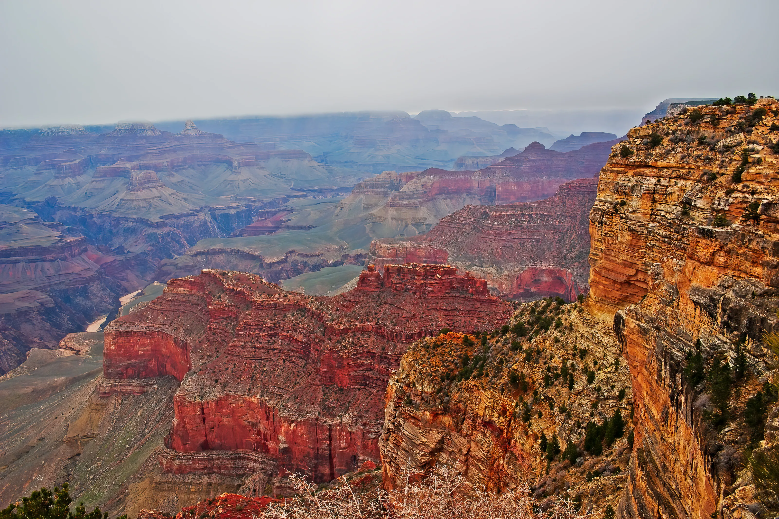 Snowy Day at the Grand Canyon