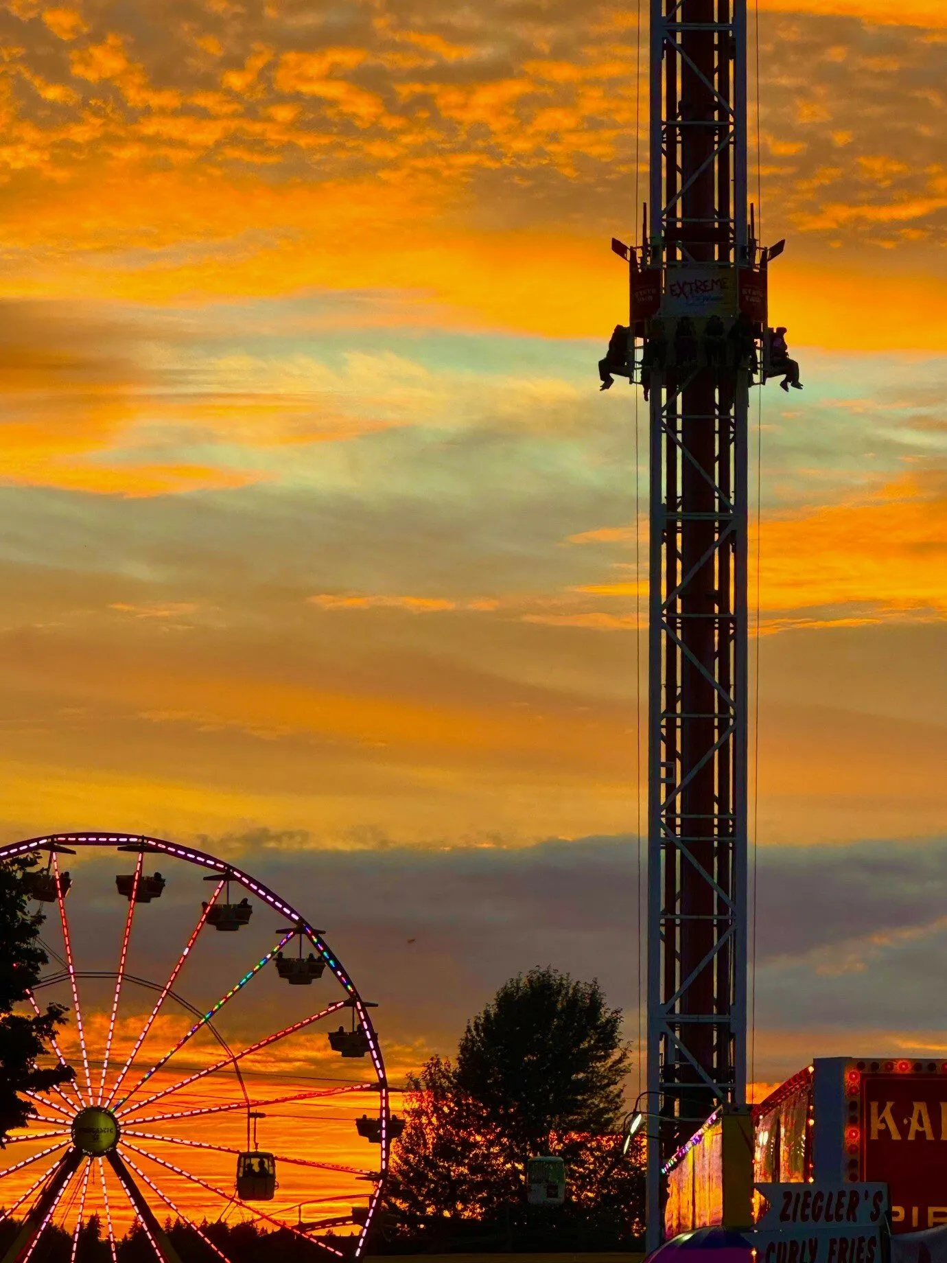 Sunset at the fair