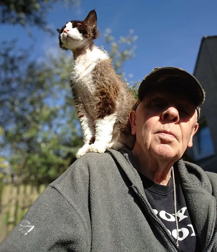 One man and his cat