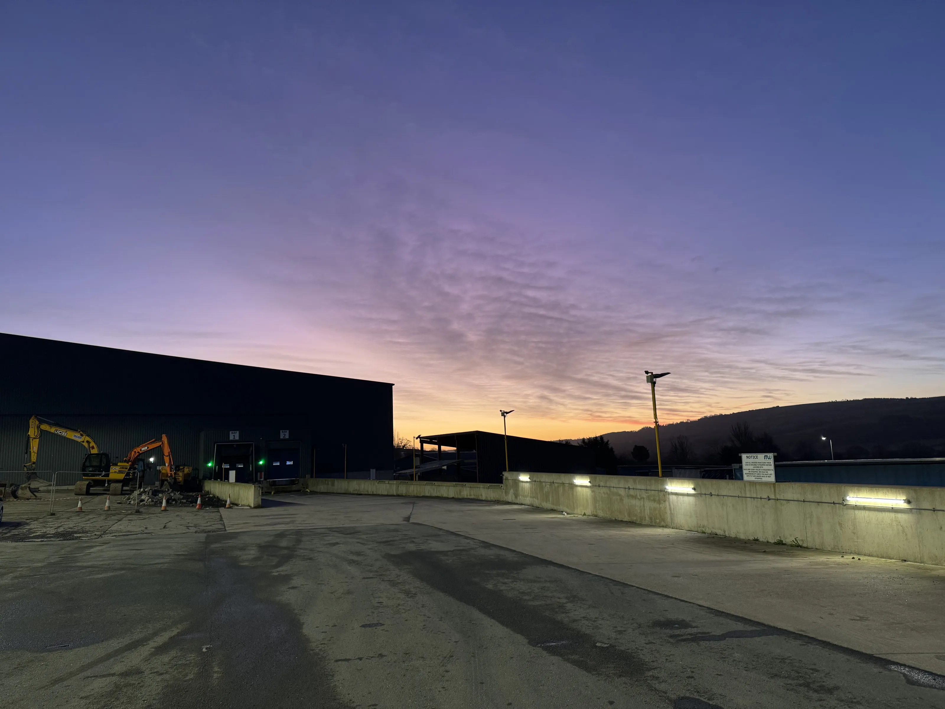 Sunrise at work