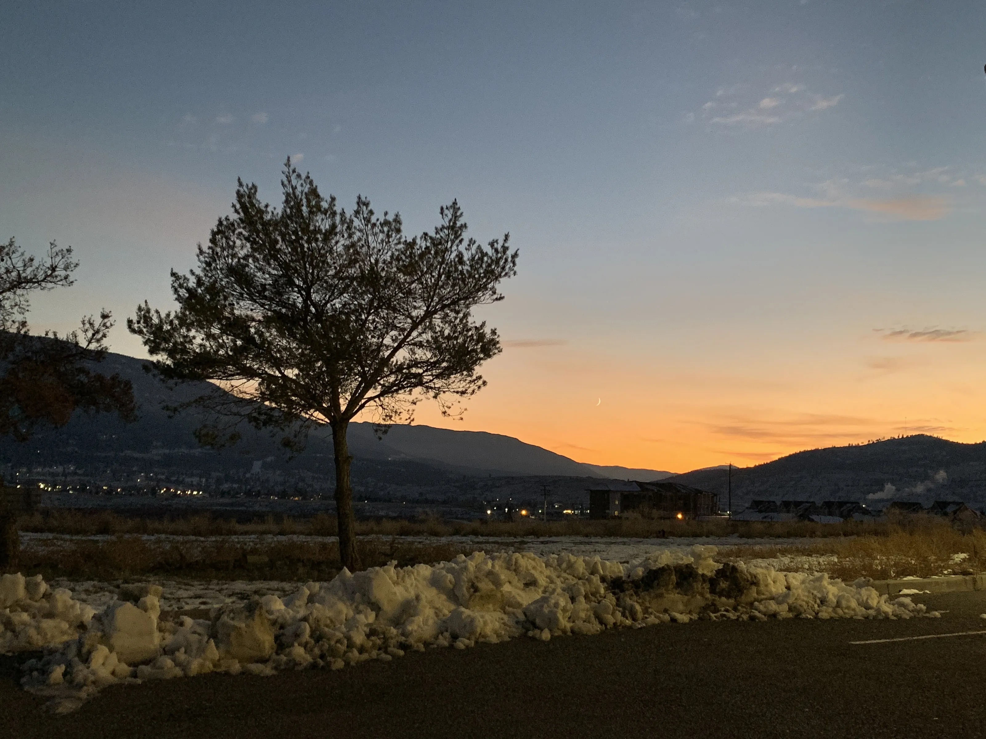 Valley sunset