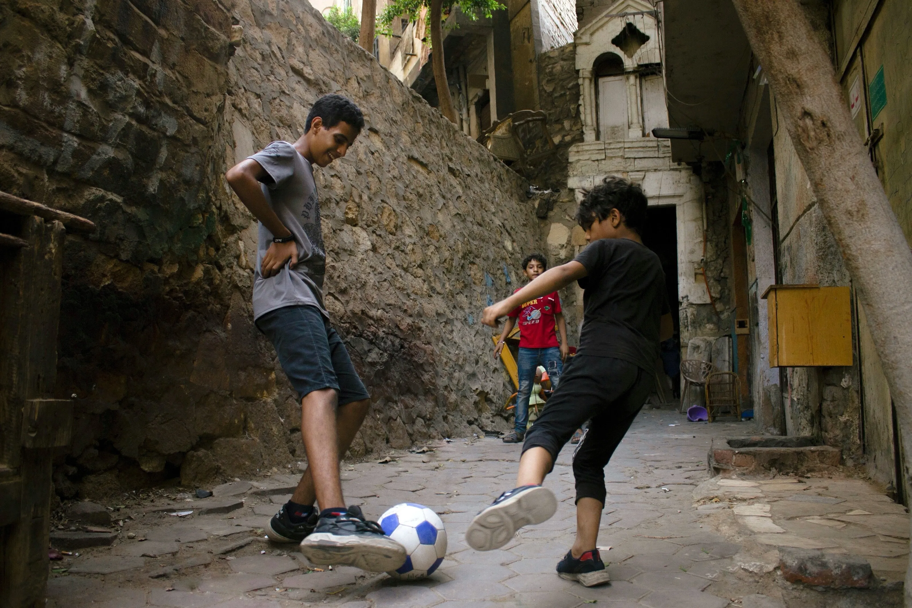 Street Soccer in the Alley