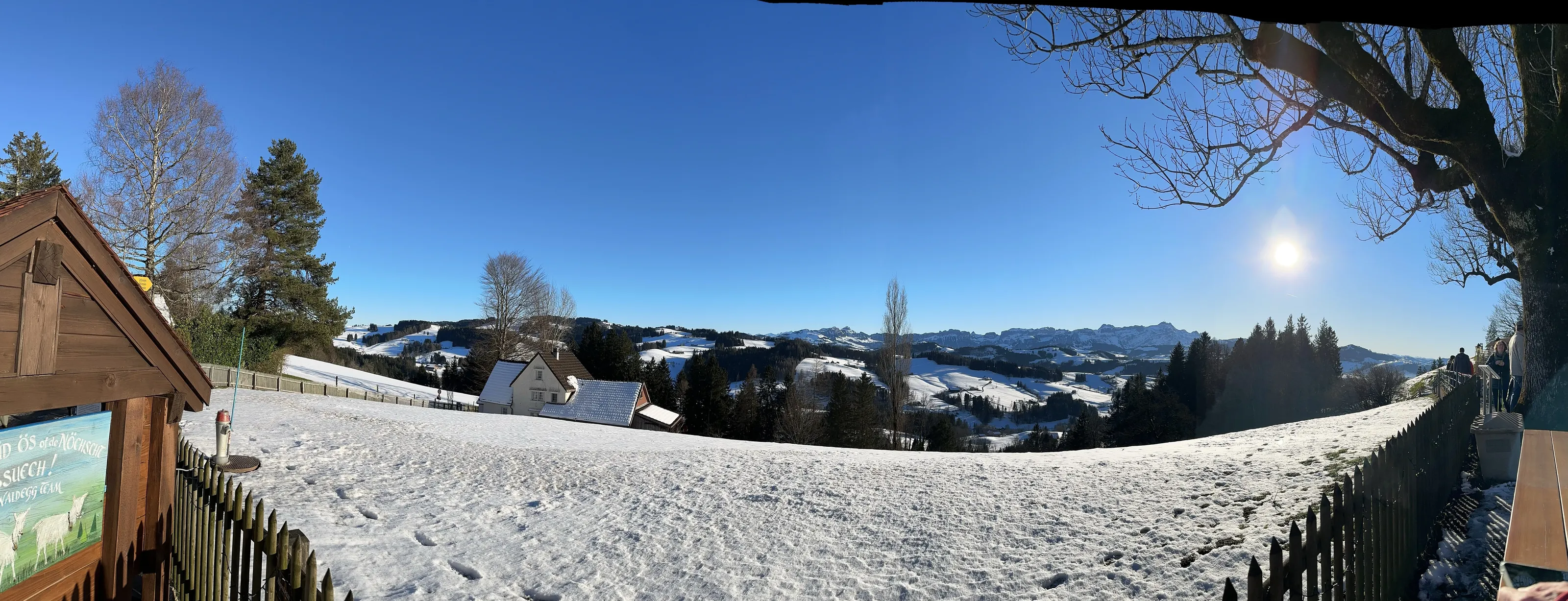 Panorama photo of Swiss Alps