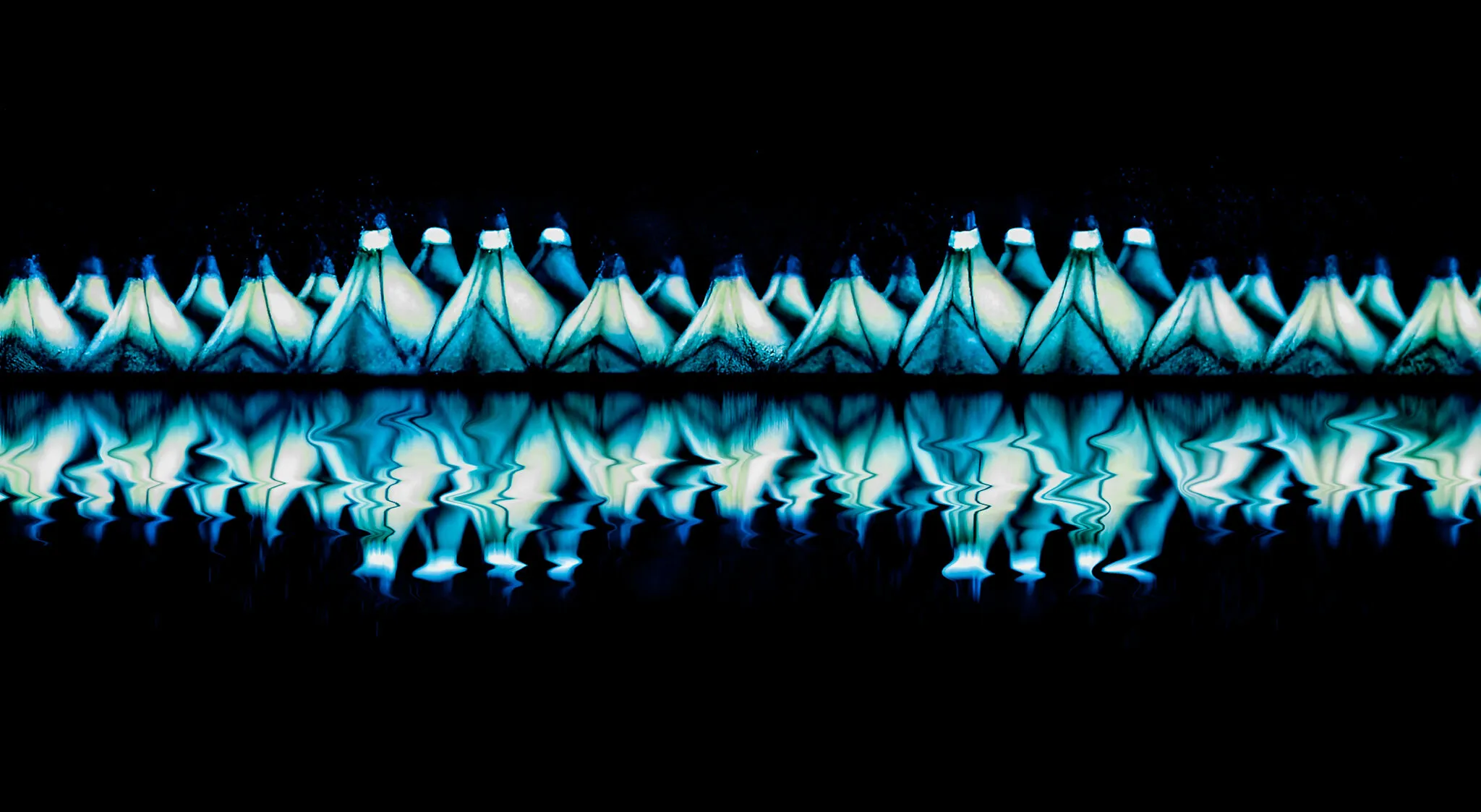 Night: Terminal at Denver International Airport