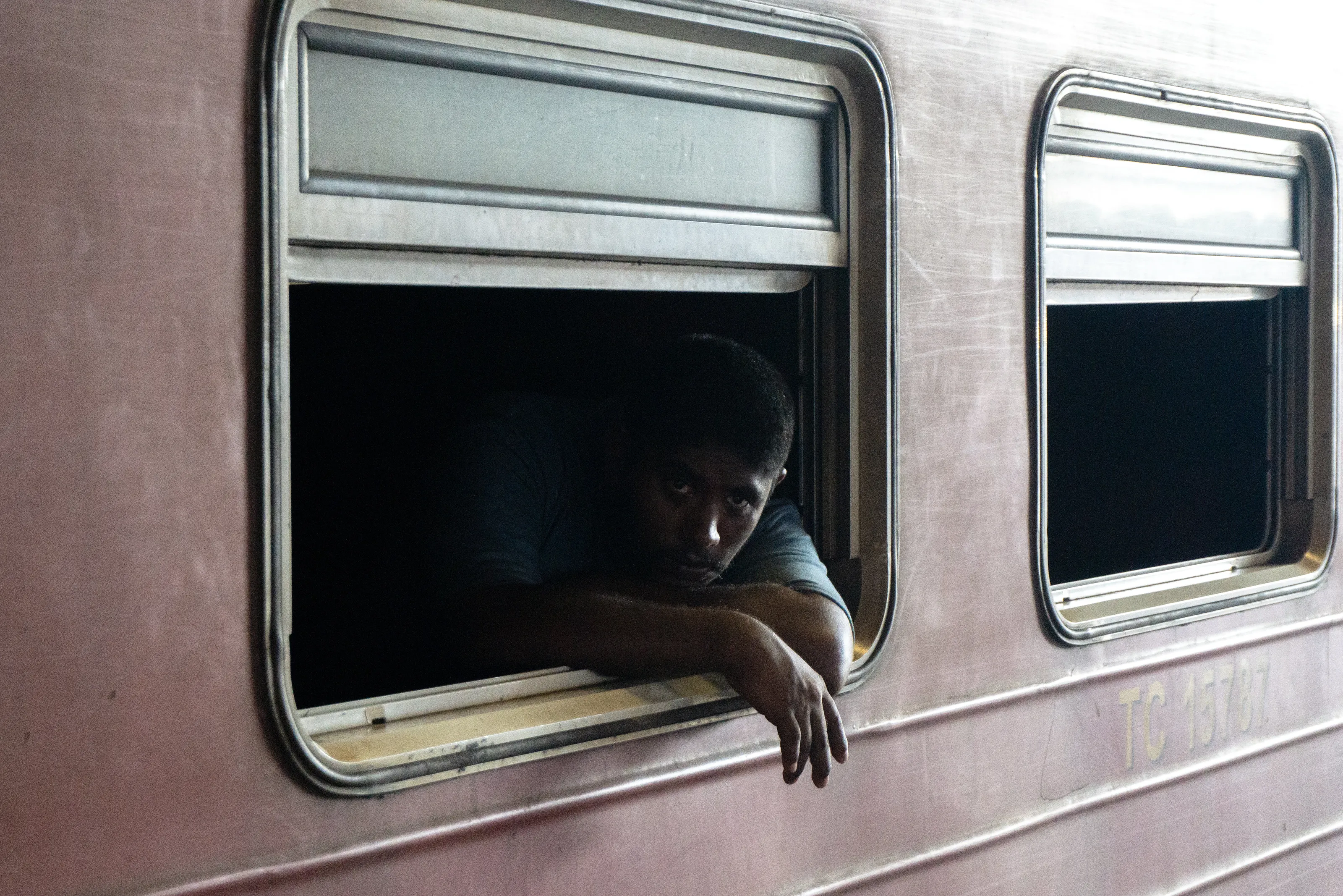 Waiting for the train to leave
