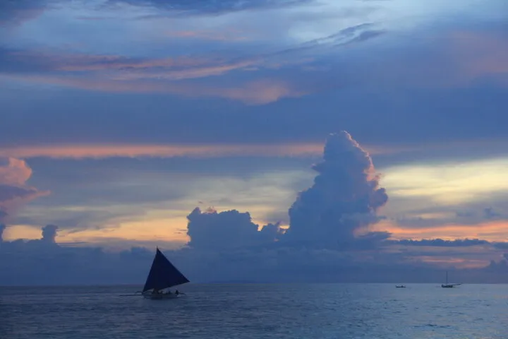 Sail at sea