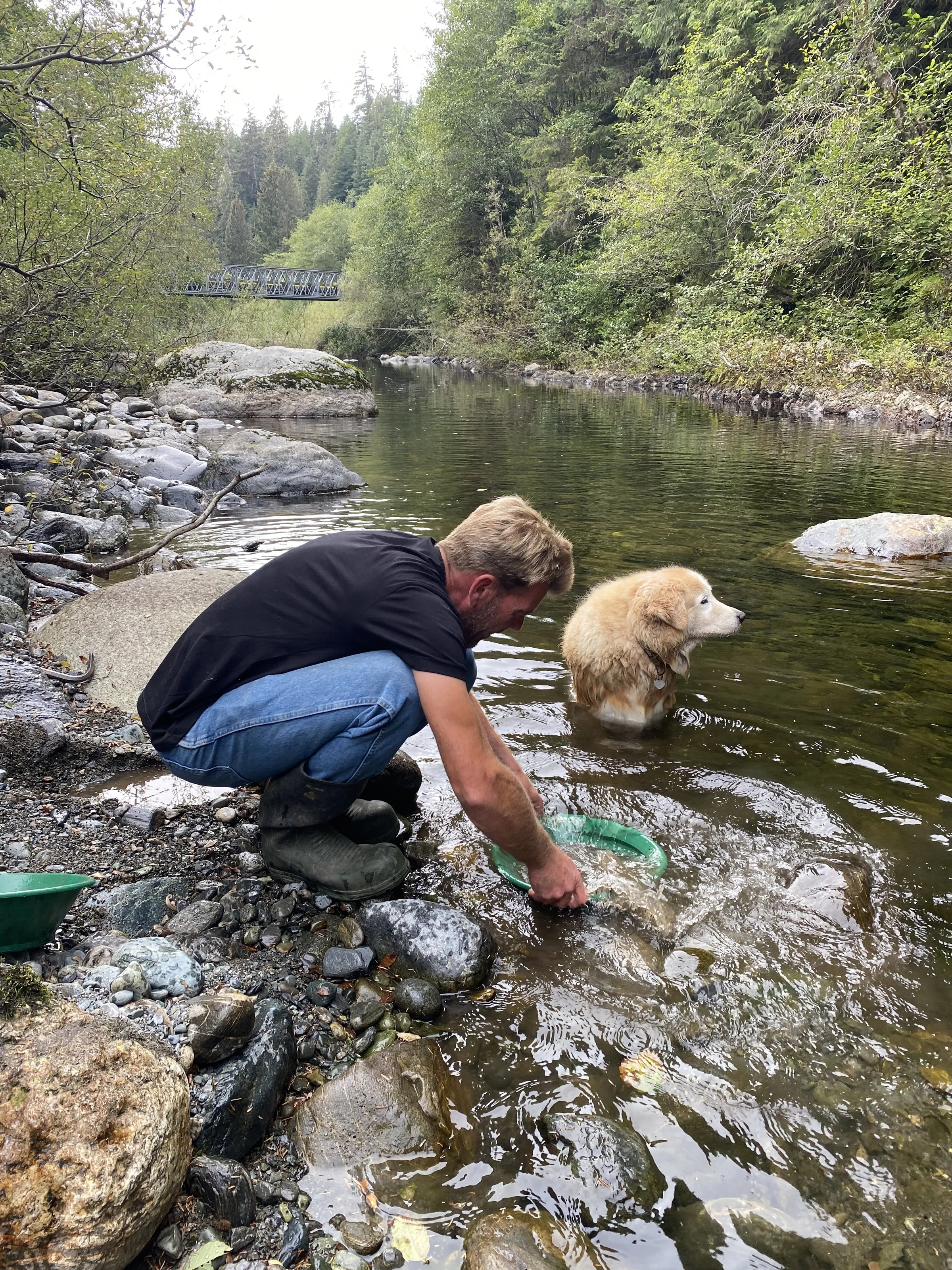 Gold panning in Canada