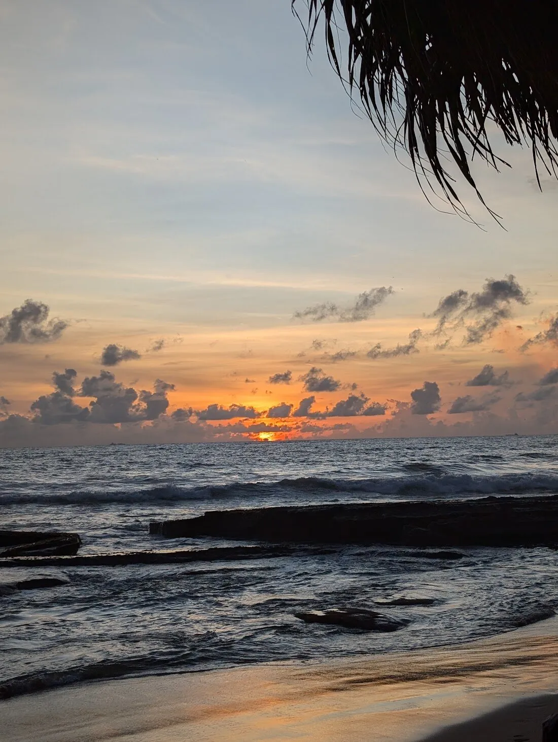 Sunset on an island