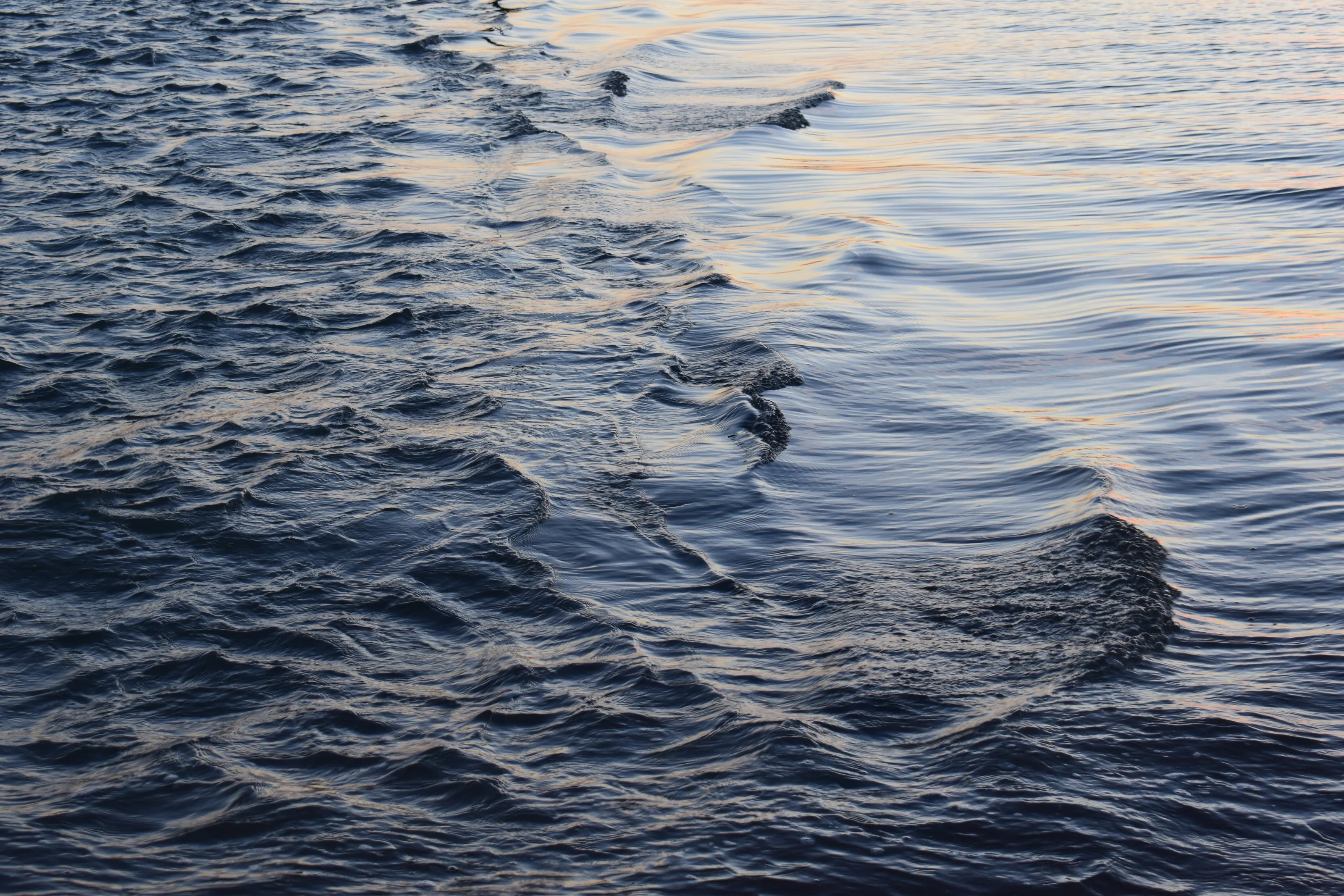 Sunset waves