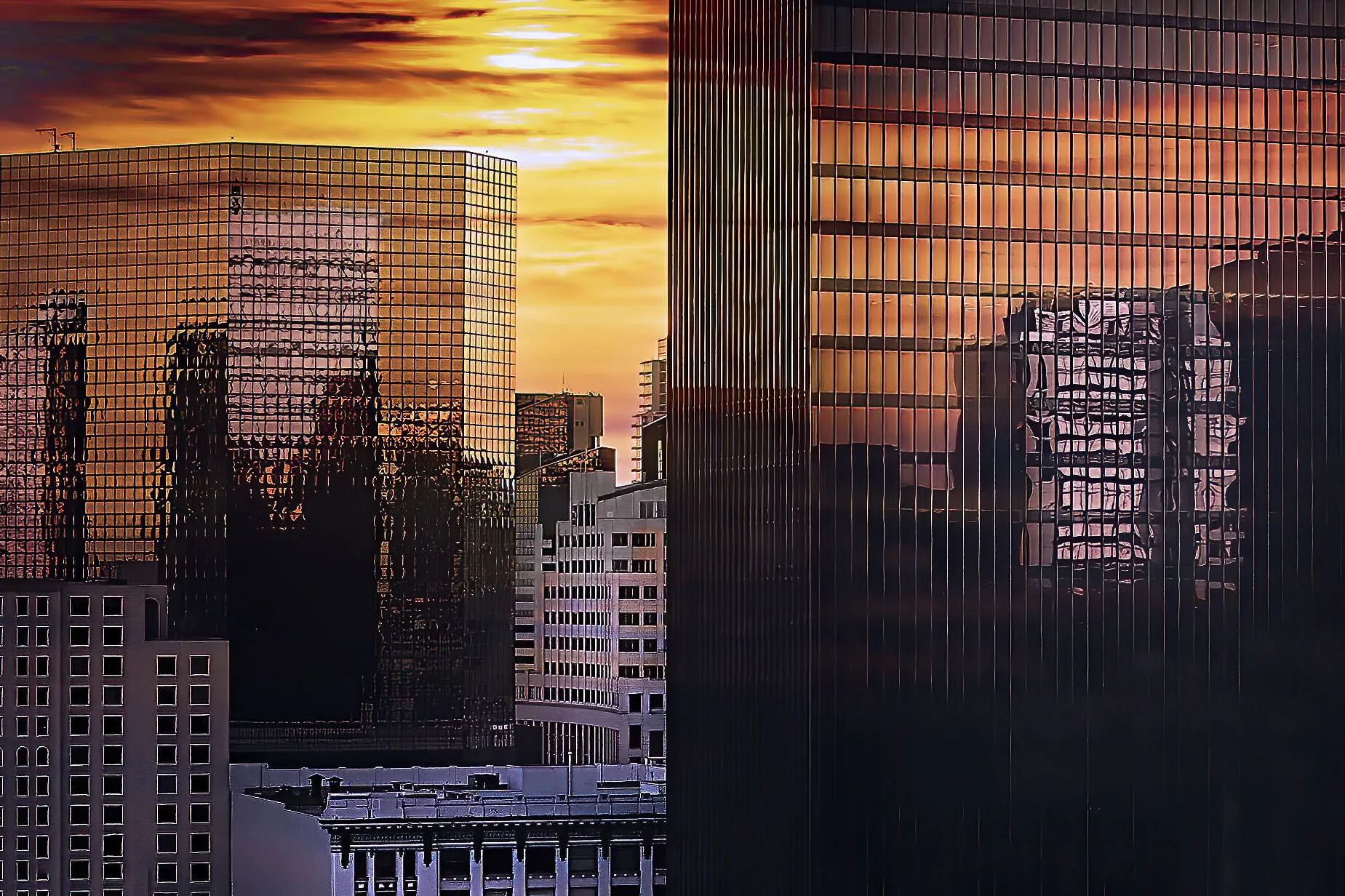 San Diego Sunset Reflections