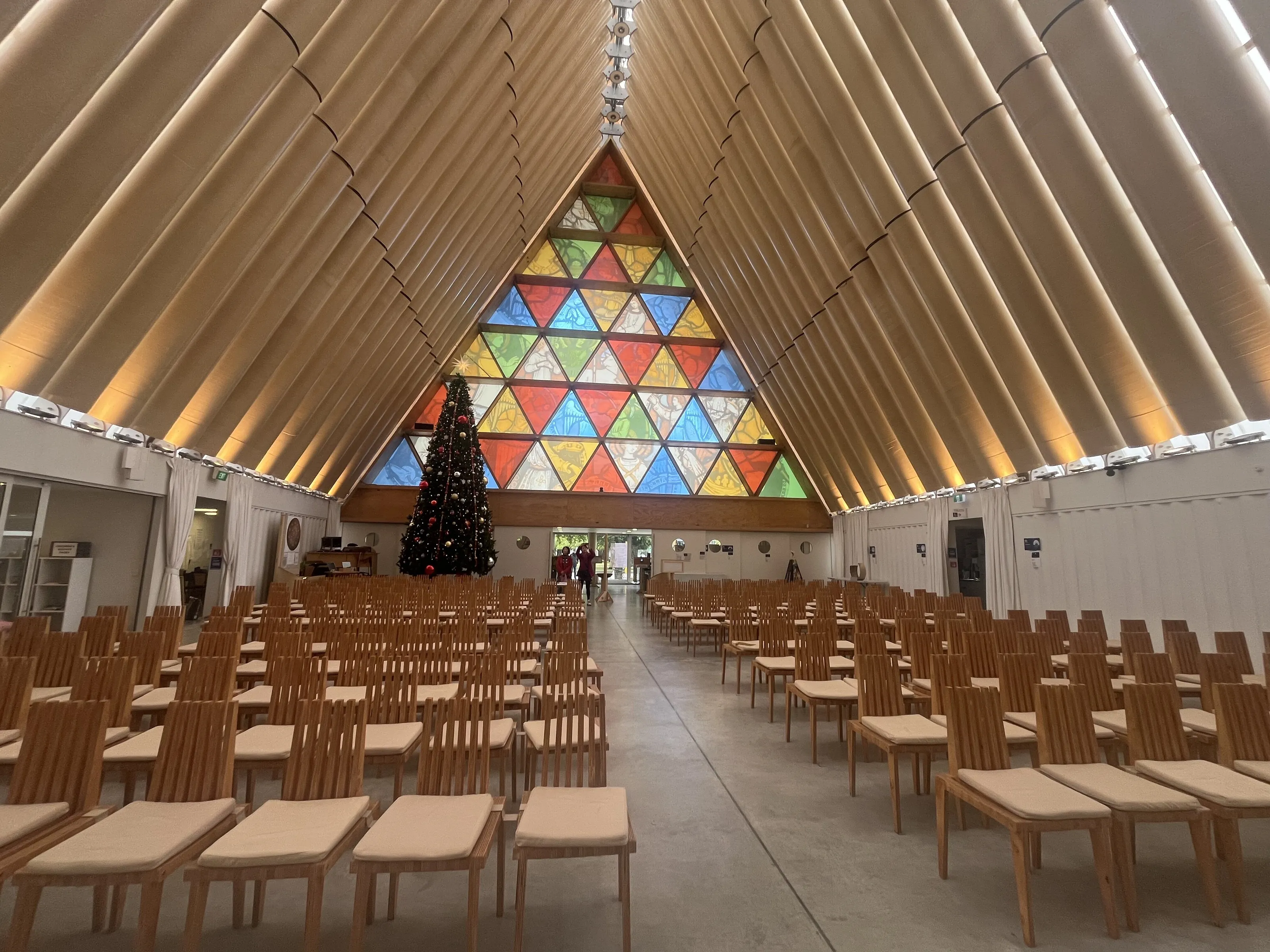 The cardboard cathedral, Christchurch,  New Zealand