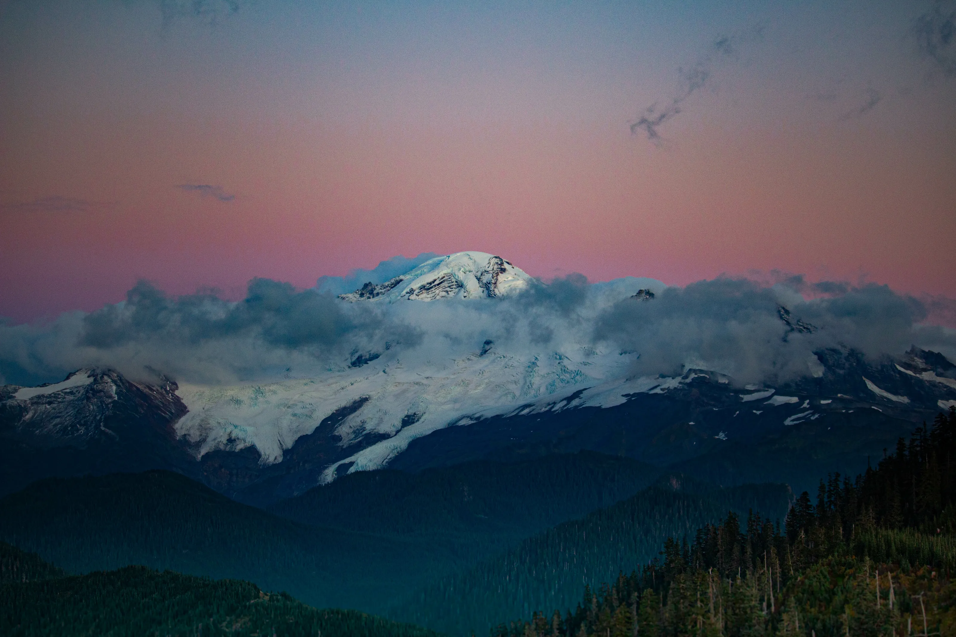 Mount Baker at Sunset