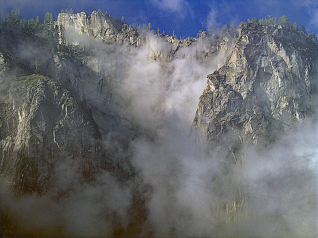 Foggy mountain