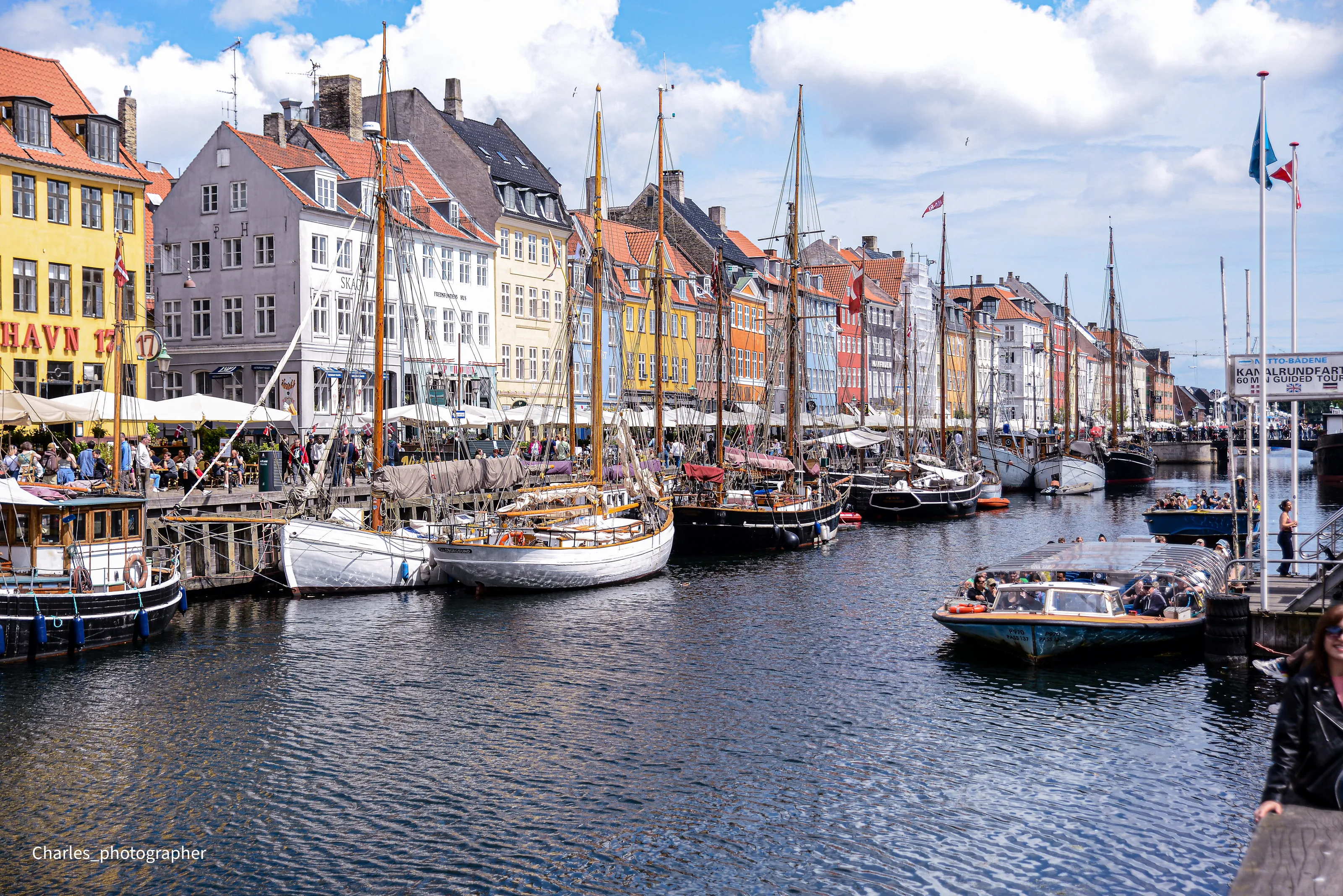 Antic boats in Copenhagen (Nyhavn)