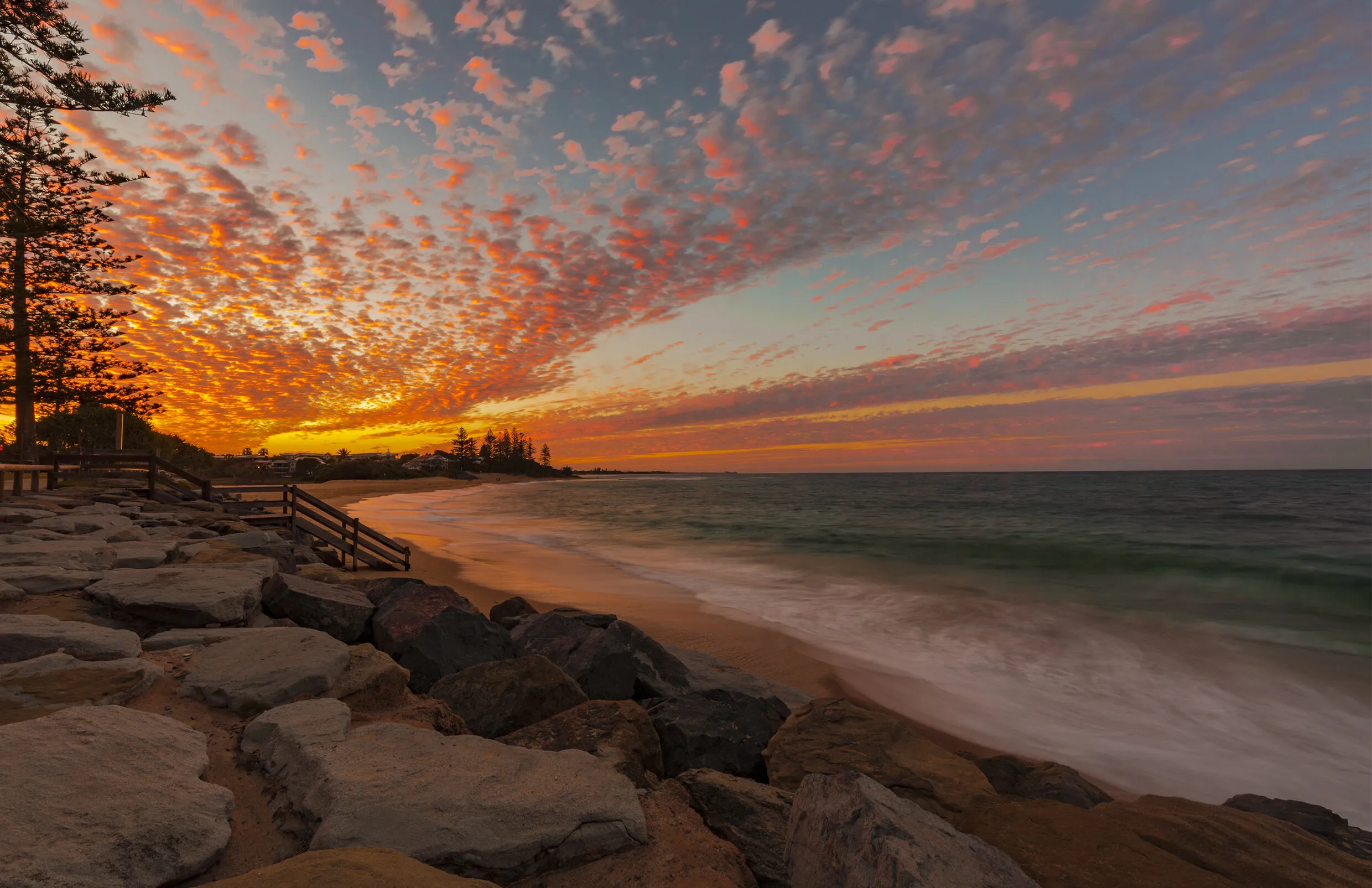 Sunset at Moffat Beach, Queensland, Australia