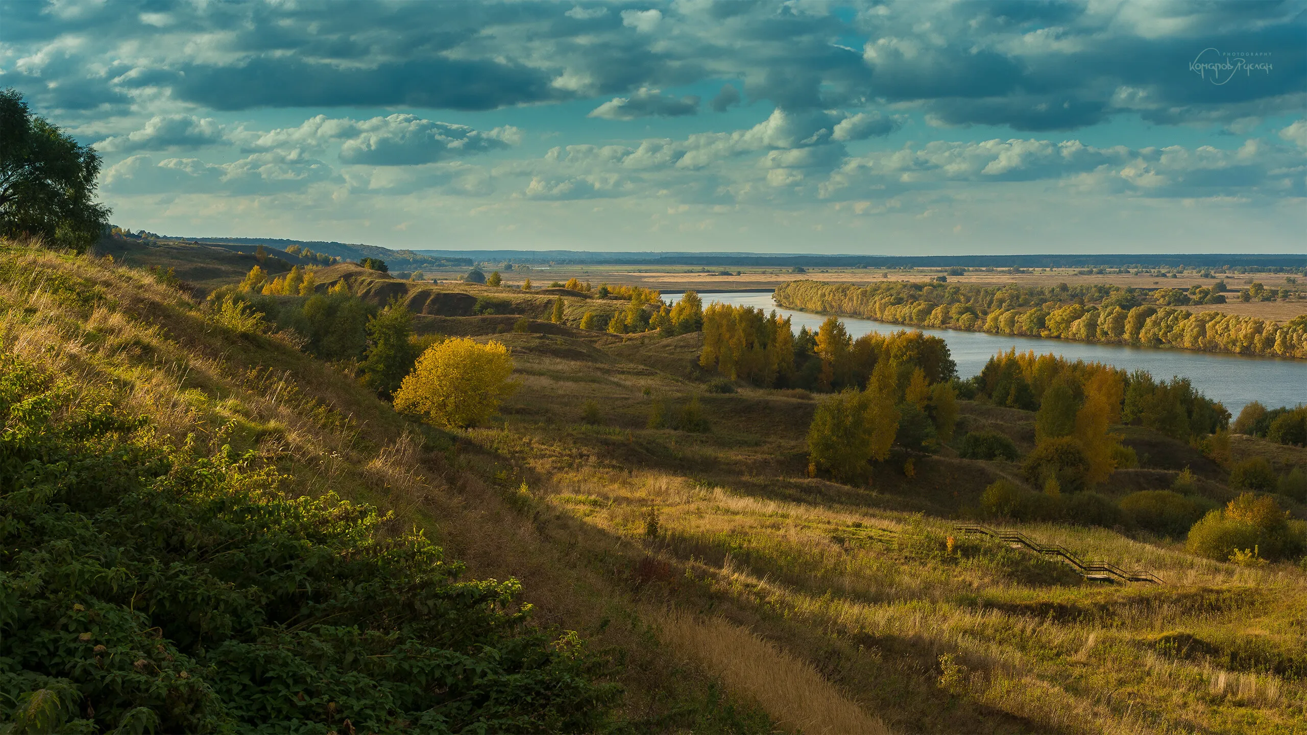 Autumn at Oka river, Russia