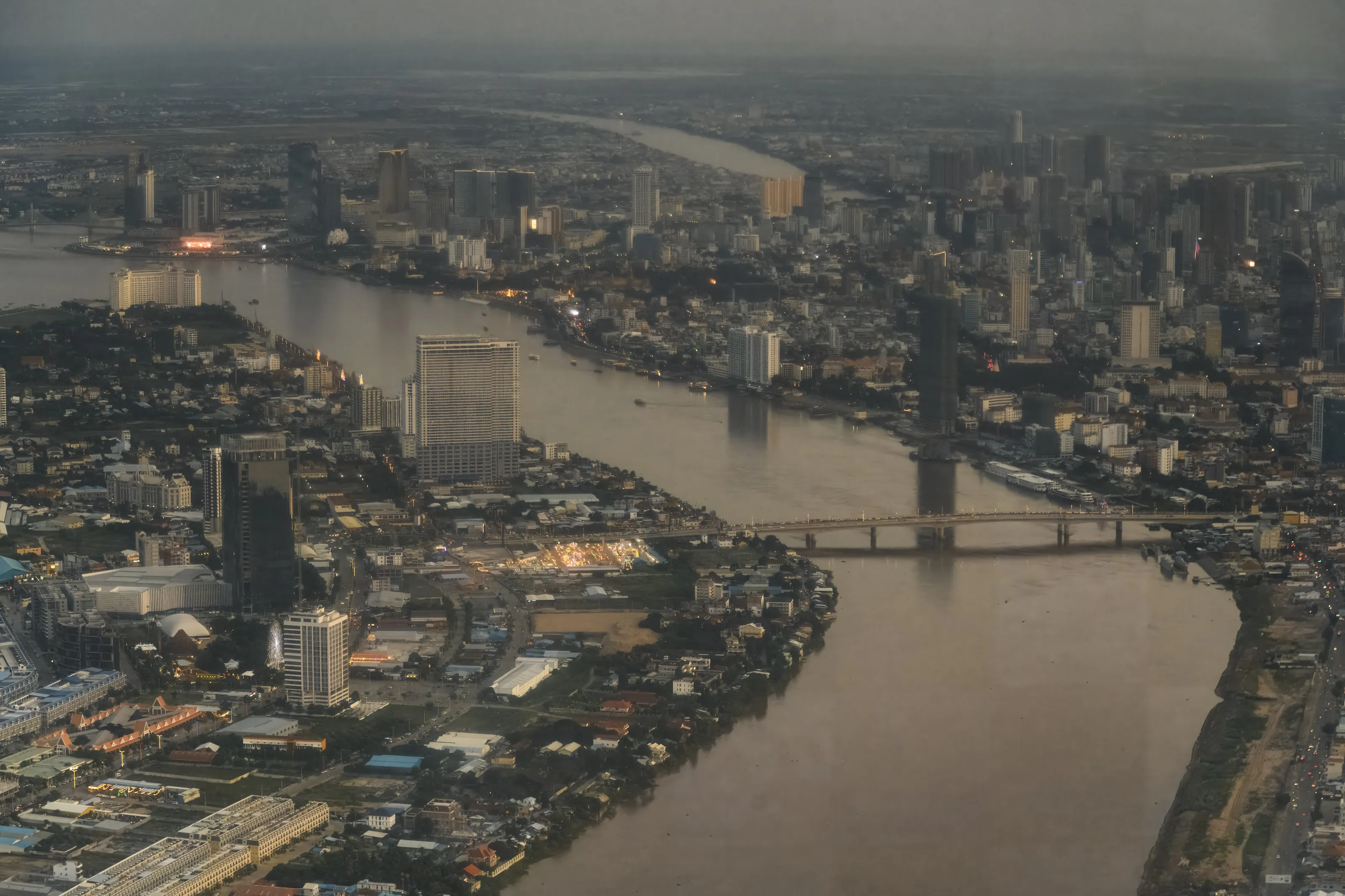 Phnom Penh from the air