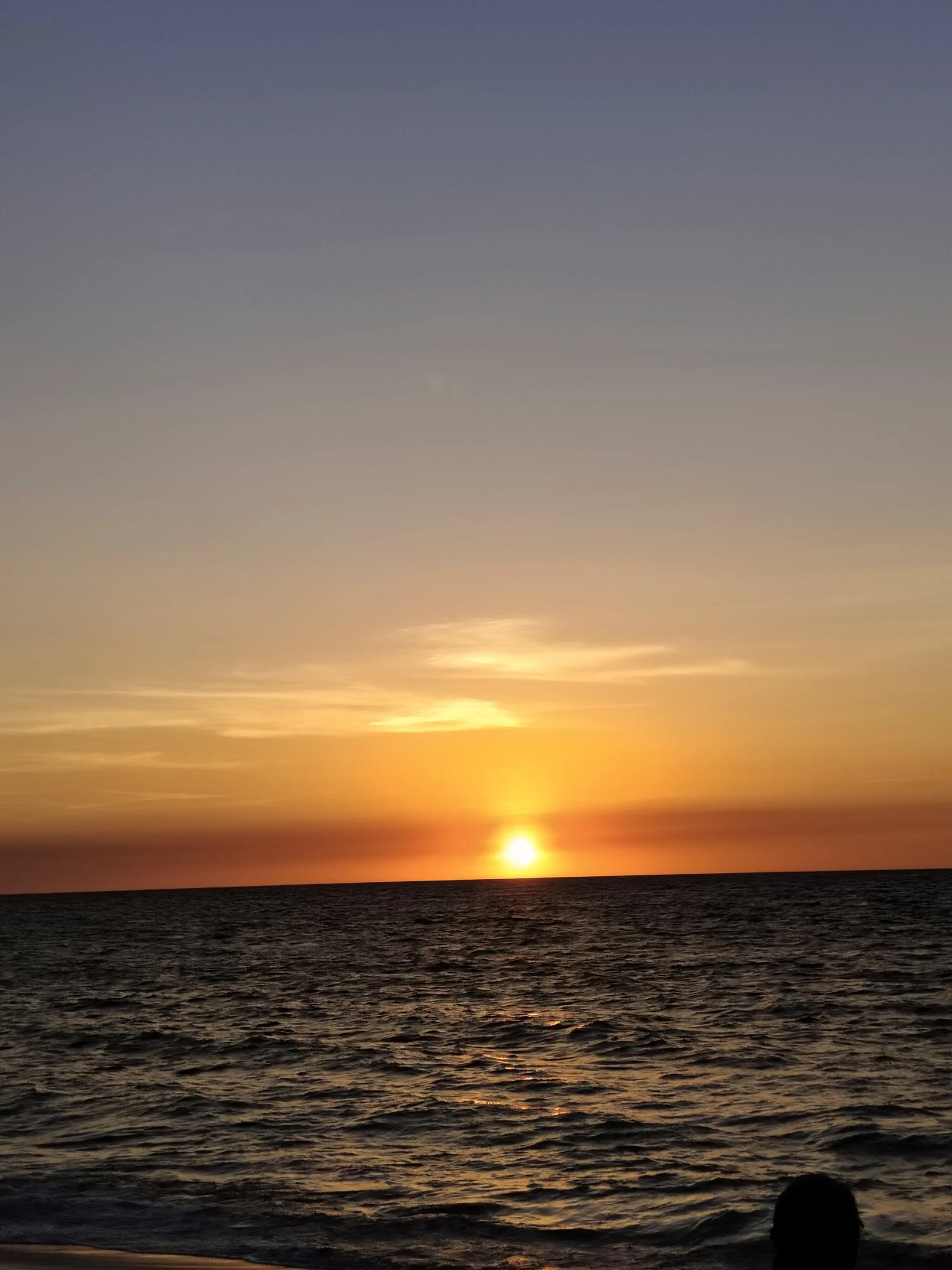sunset by the beach