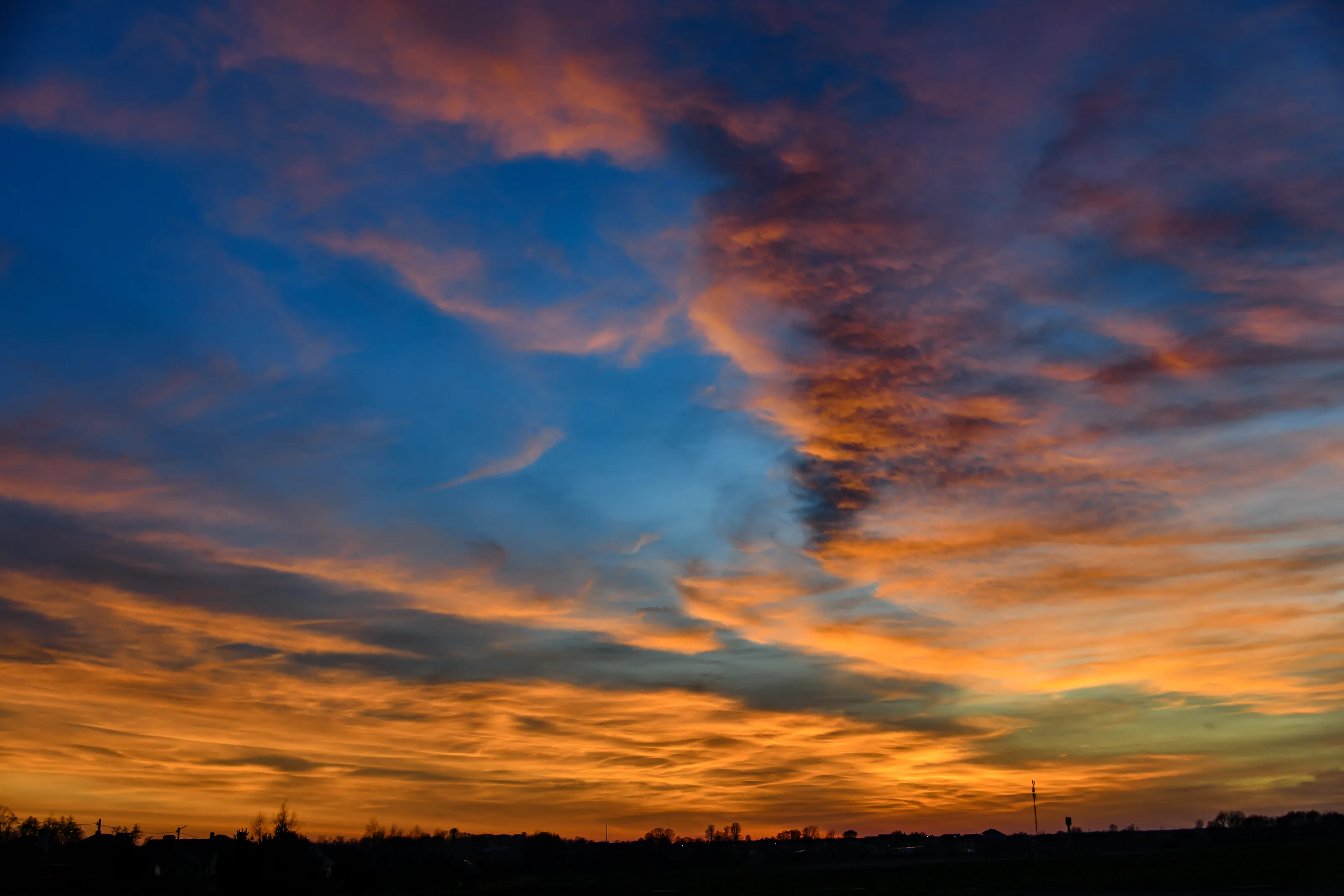 Amazing colors of sunset