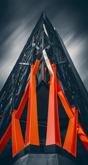 Paddington Basin architecture building London colour pop