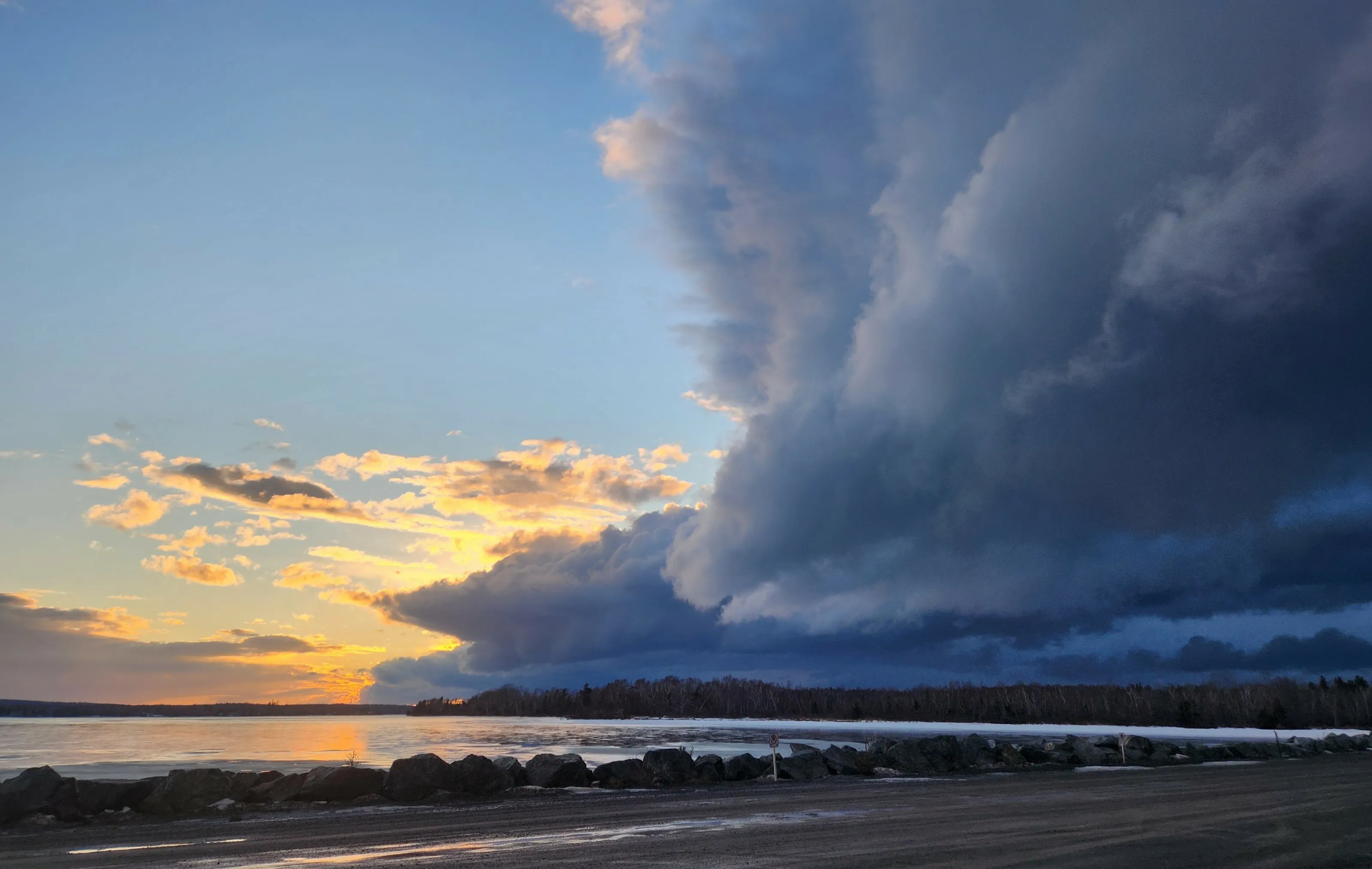 Sunset & Snow Clouds