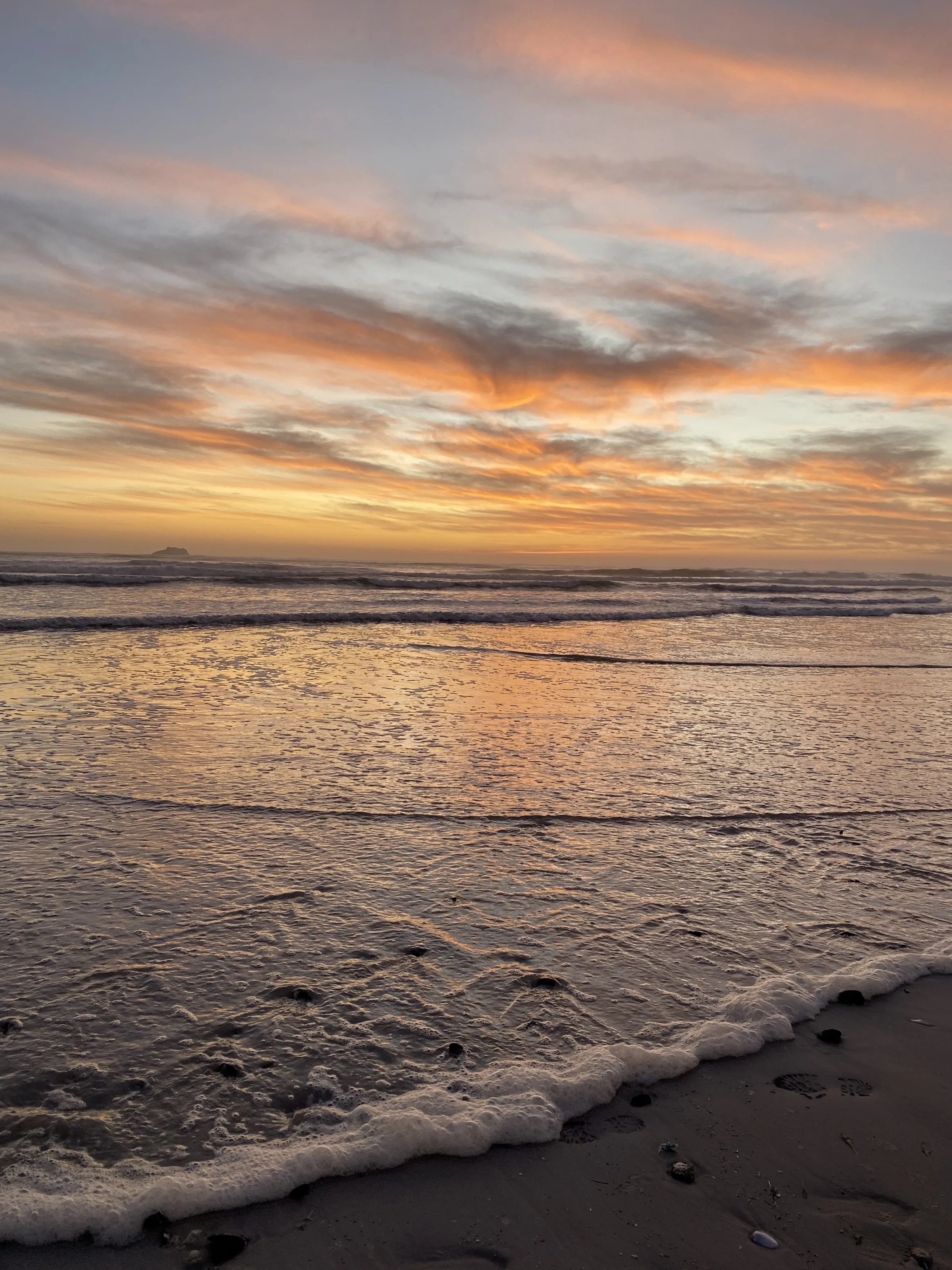 Yzerfontein beach during sunset