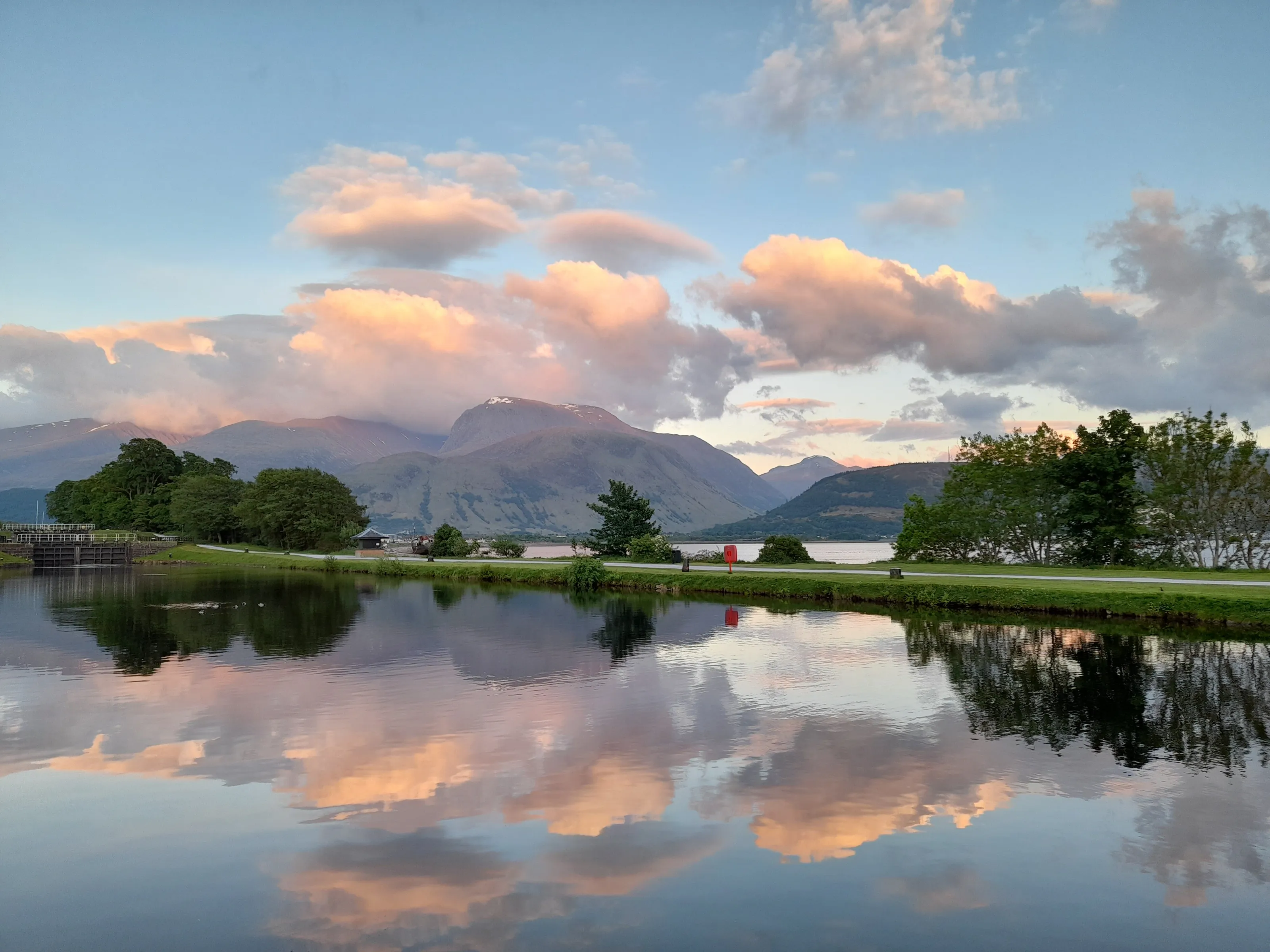 Ben Nevis from Caledonian Canal