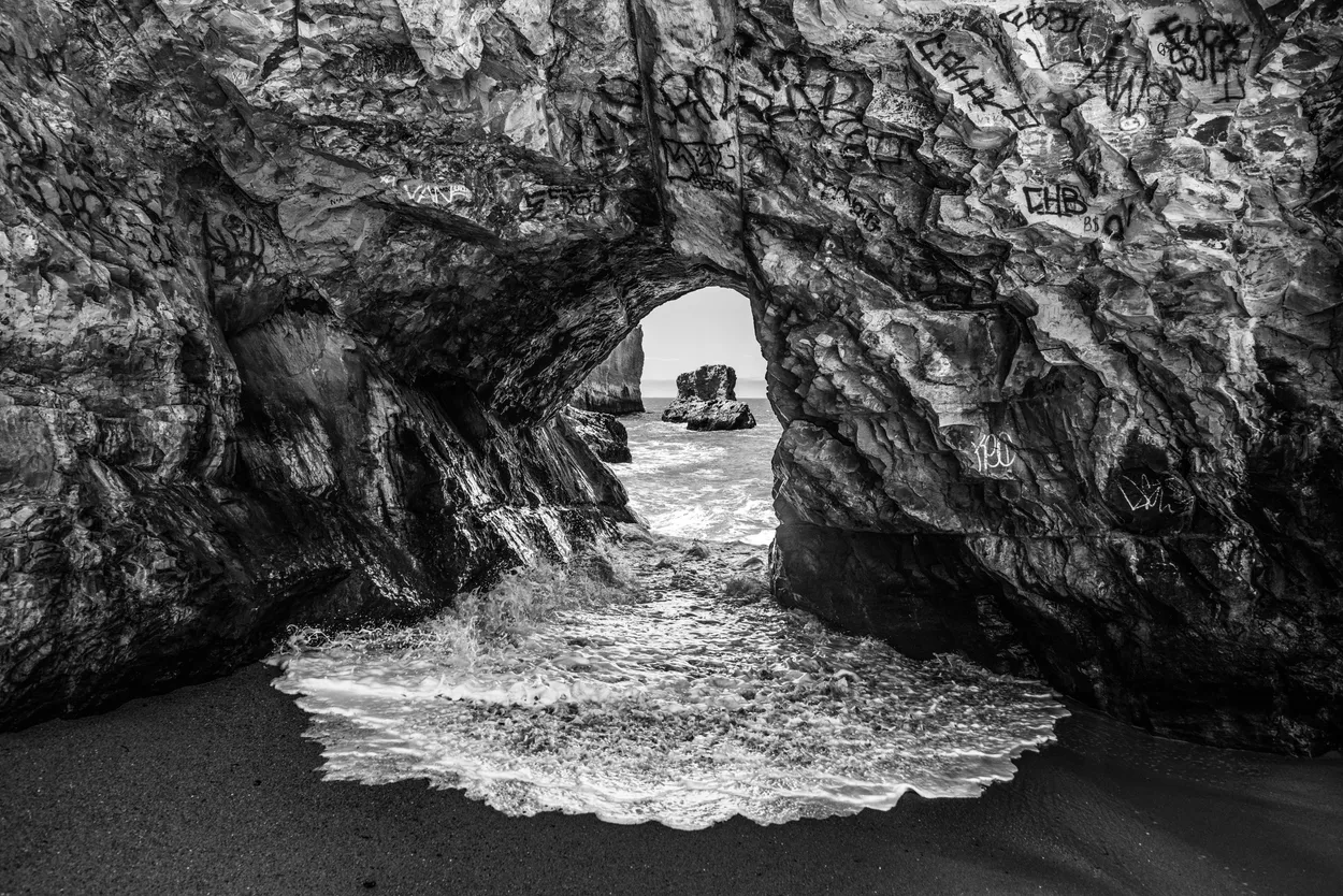 Through the Keyhole Black & White