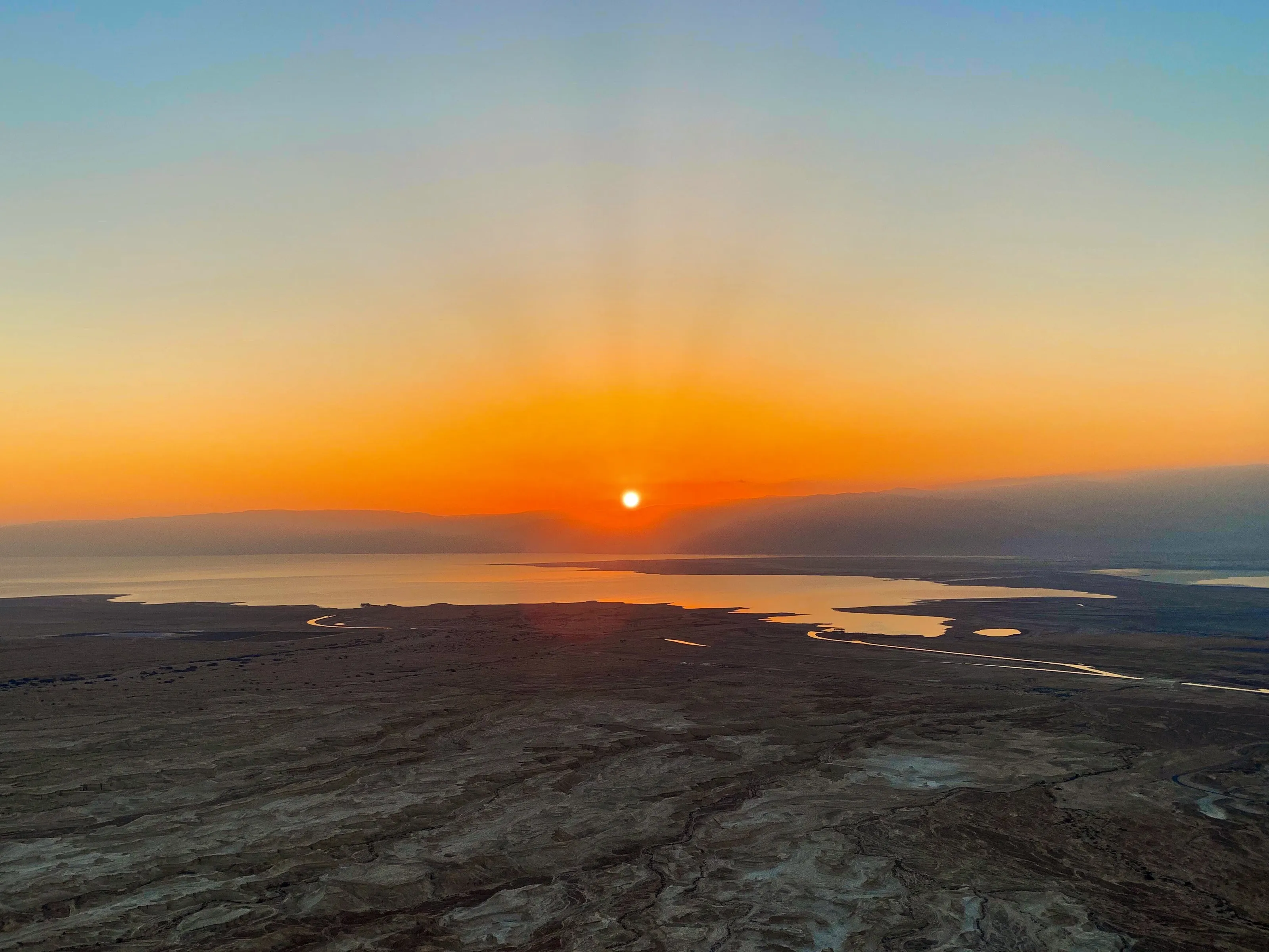 Sunrise over the Dead Sea