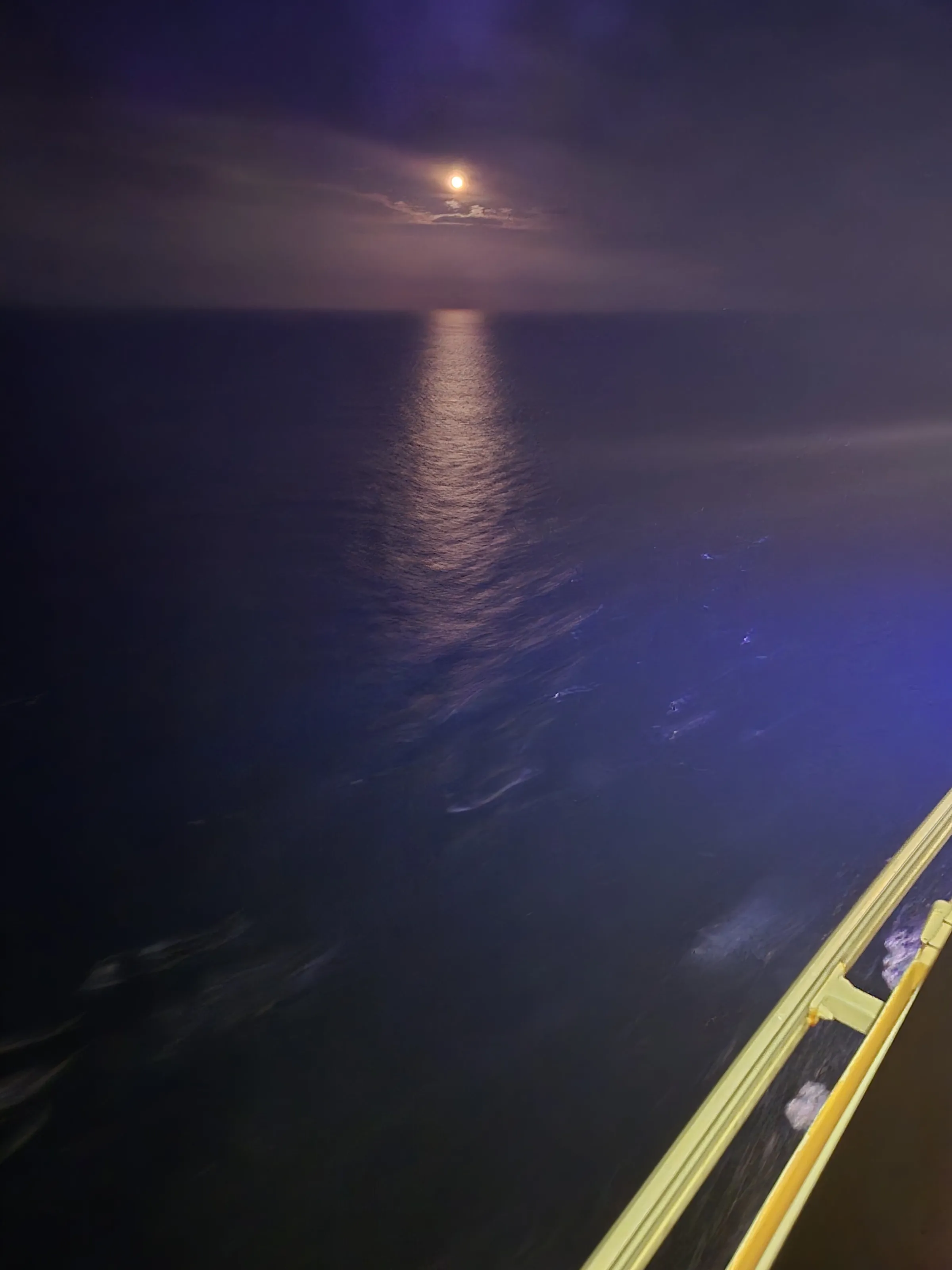 Cruising night sky