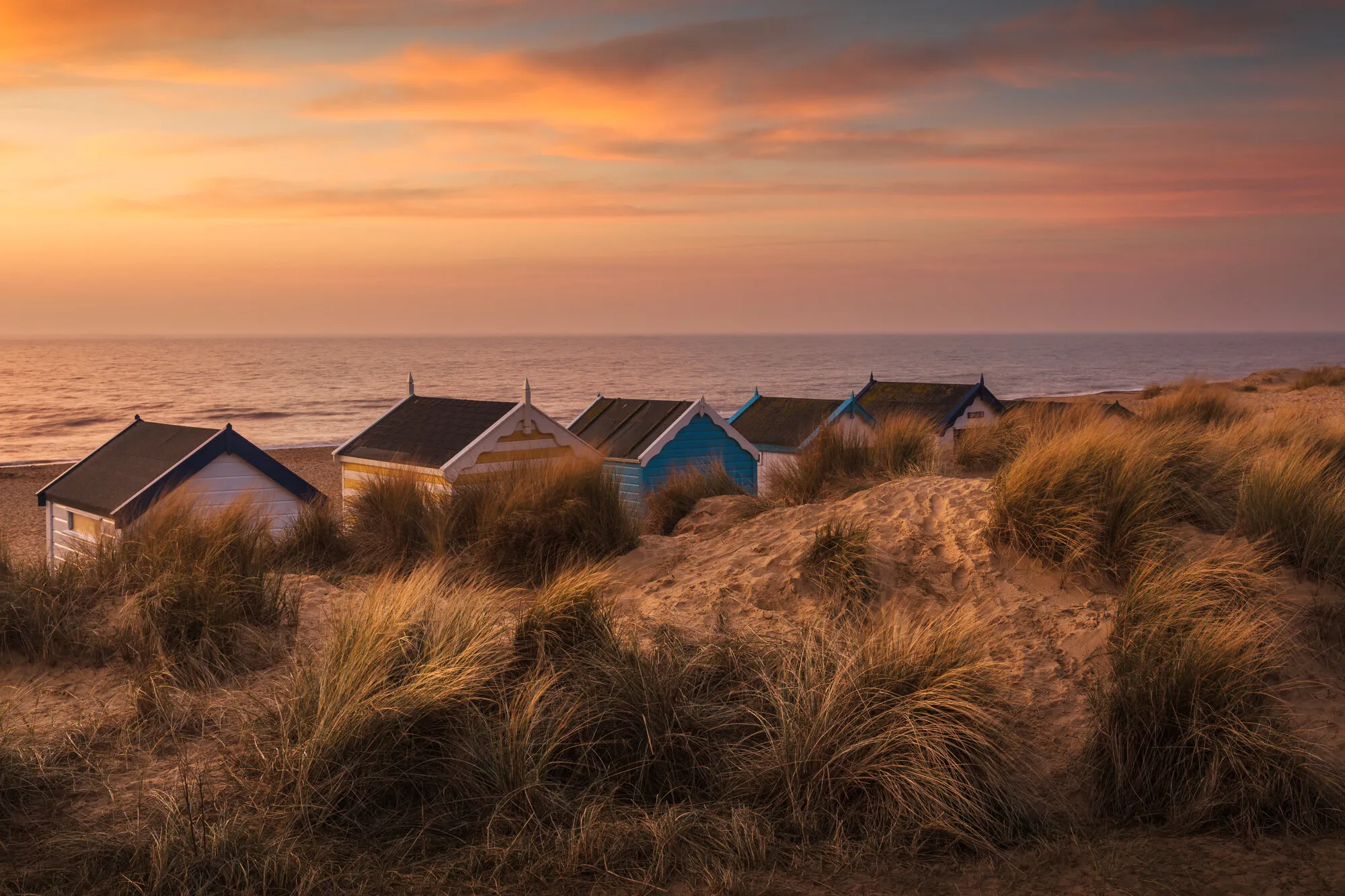 Beach Huts Sunrise