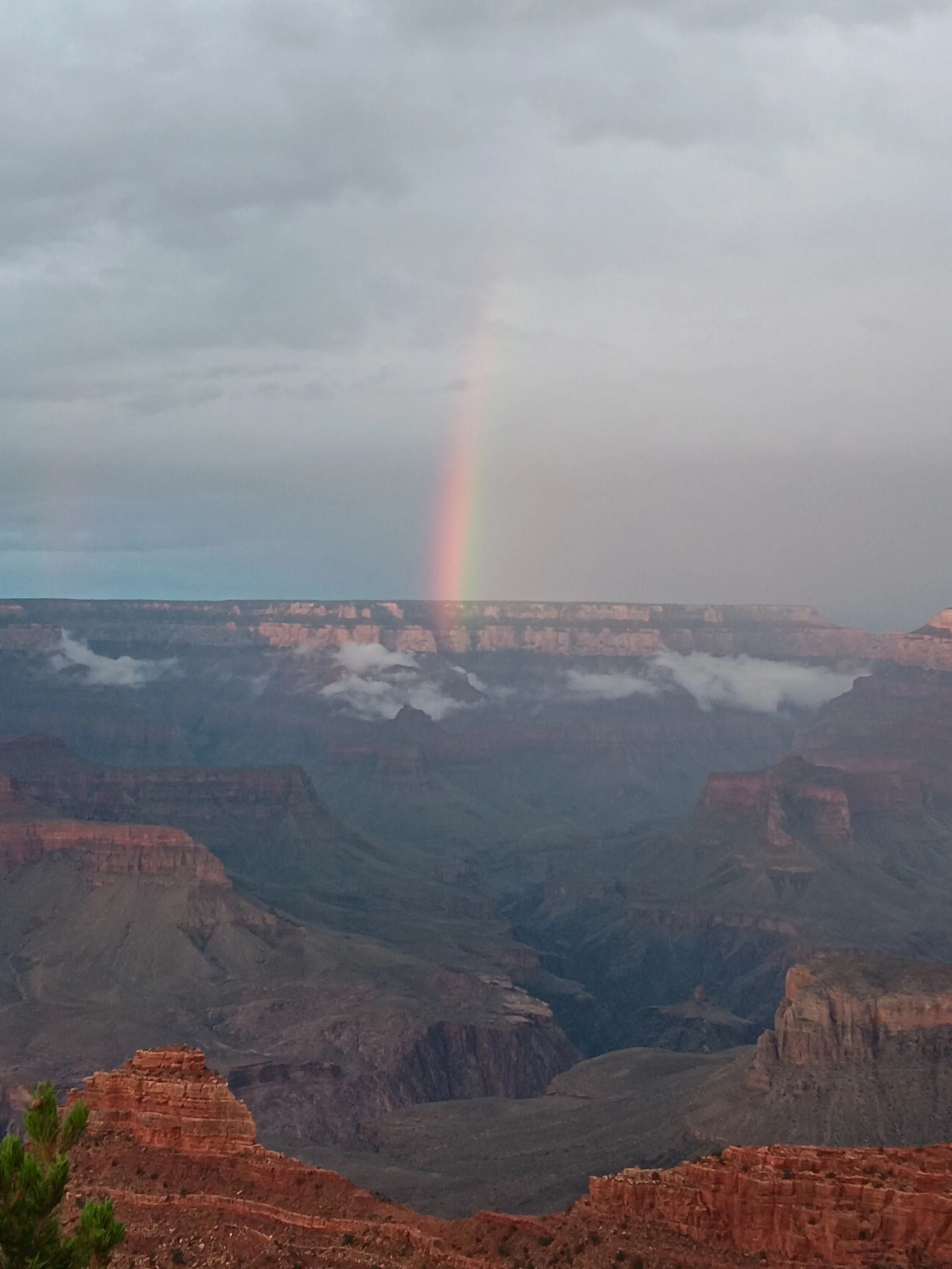 Rainbow in the Grand Canyon
