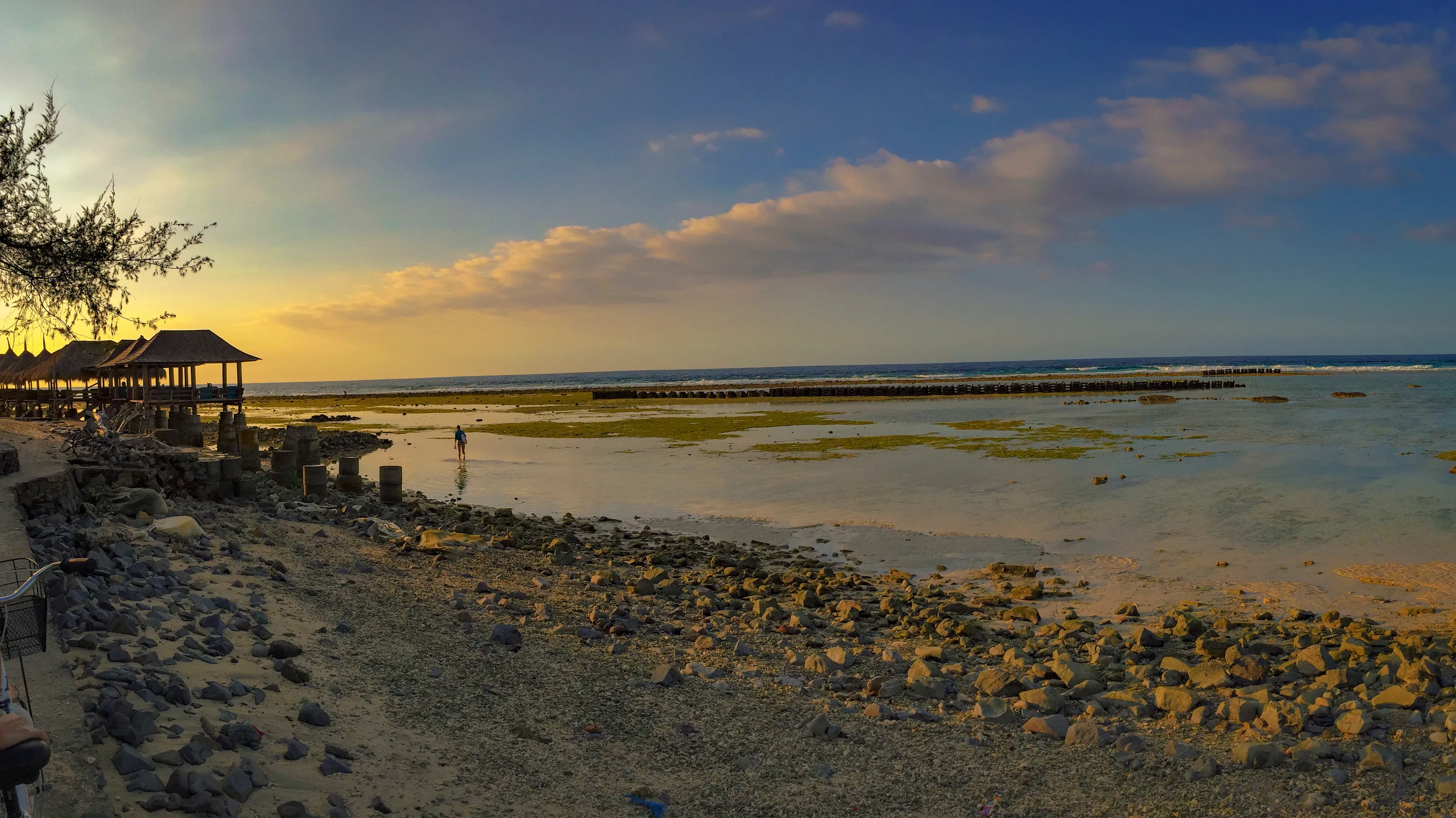 Sunset at the western point