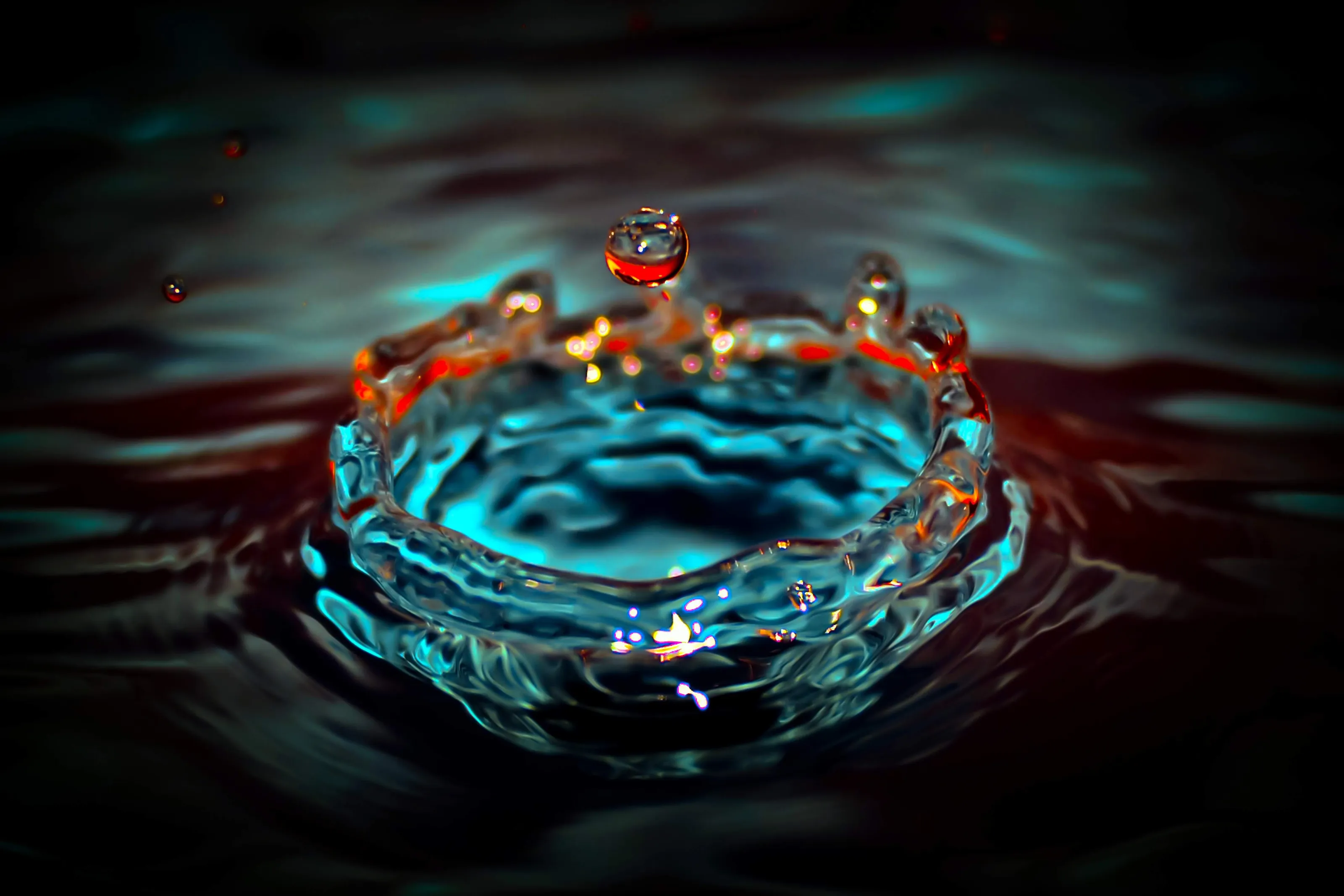 A small drop of water is pleasant as punch.