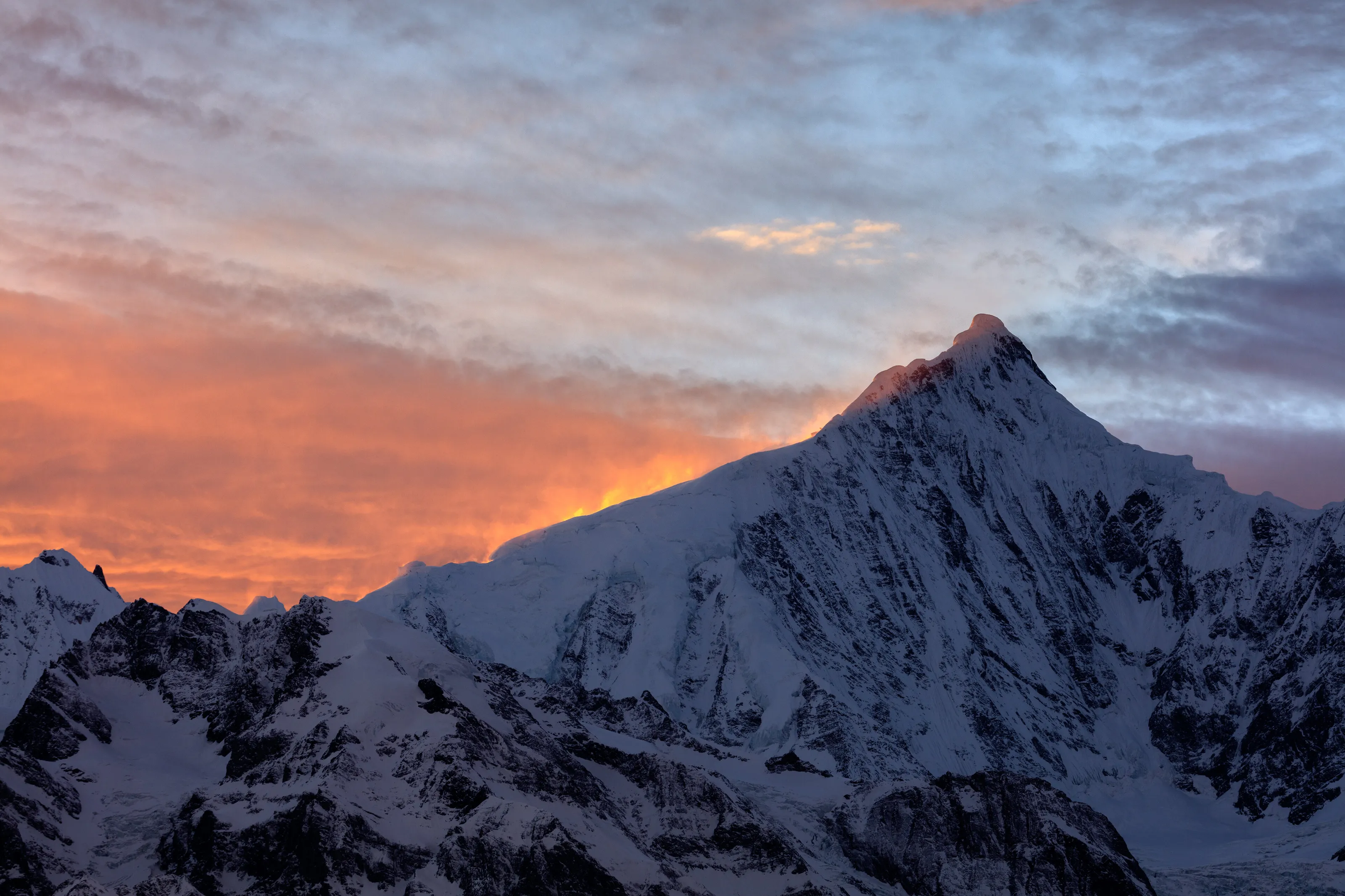 Snow Mountain Sunset