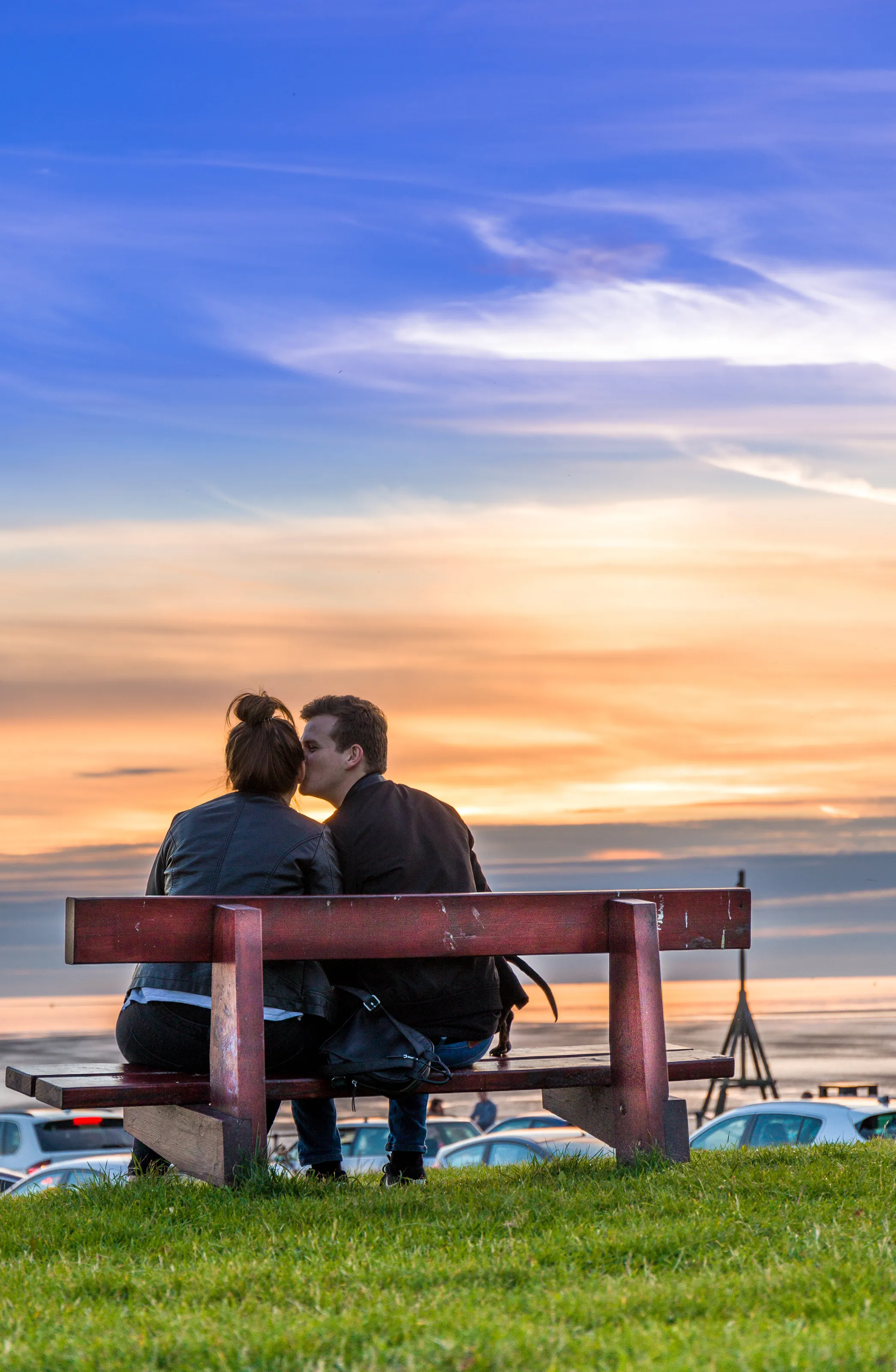 Sunset kiss