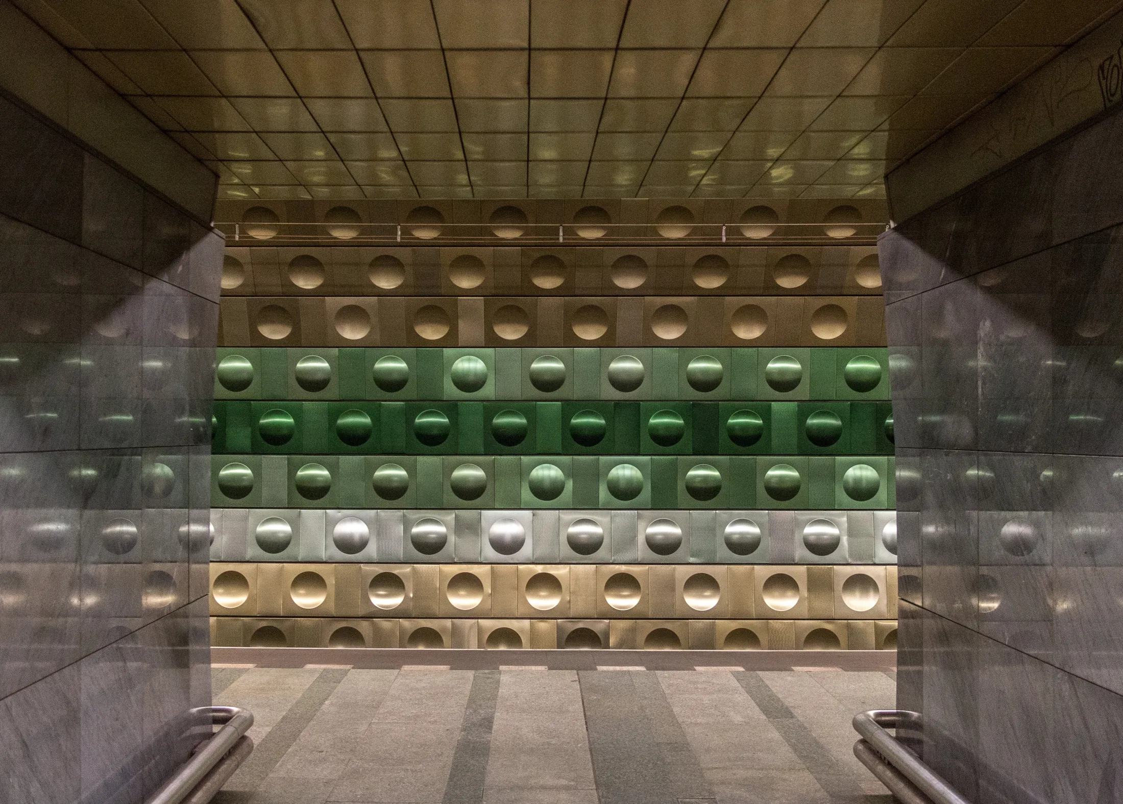 Interior of Prague Underground Station