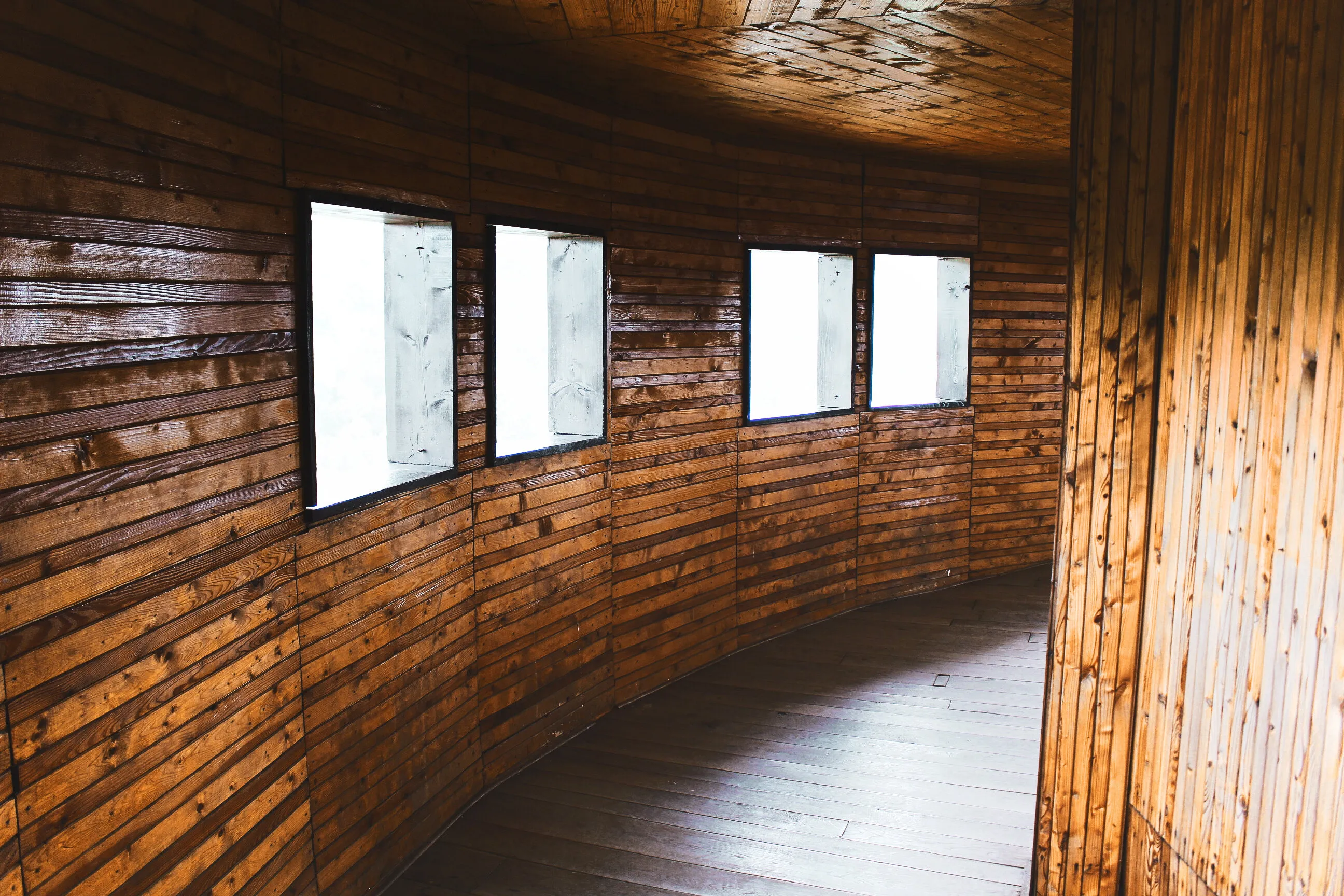 Wooden hall