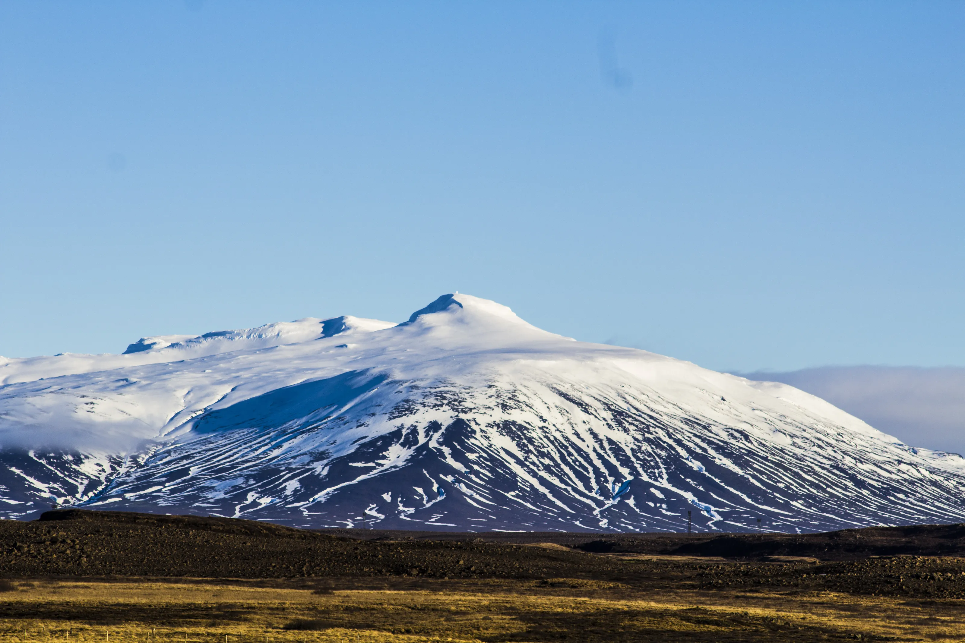 Snowy Icelandic Mountain