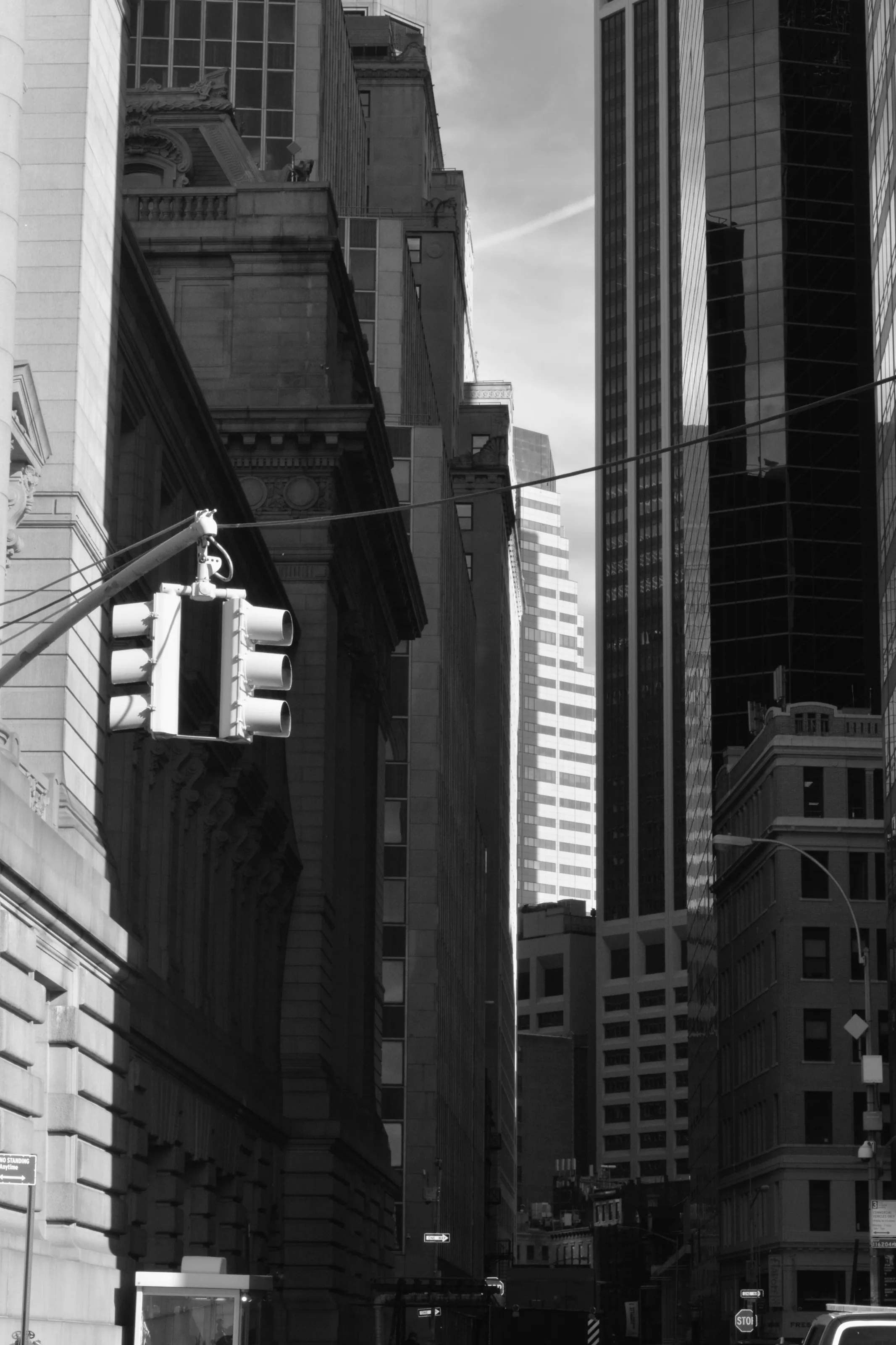 Black and white Midtown New York