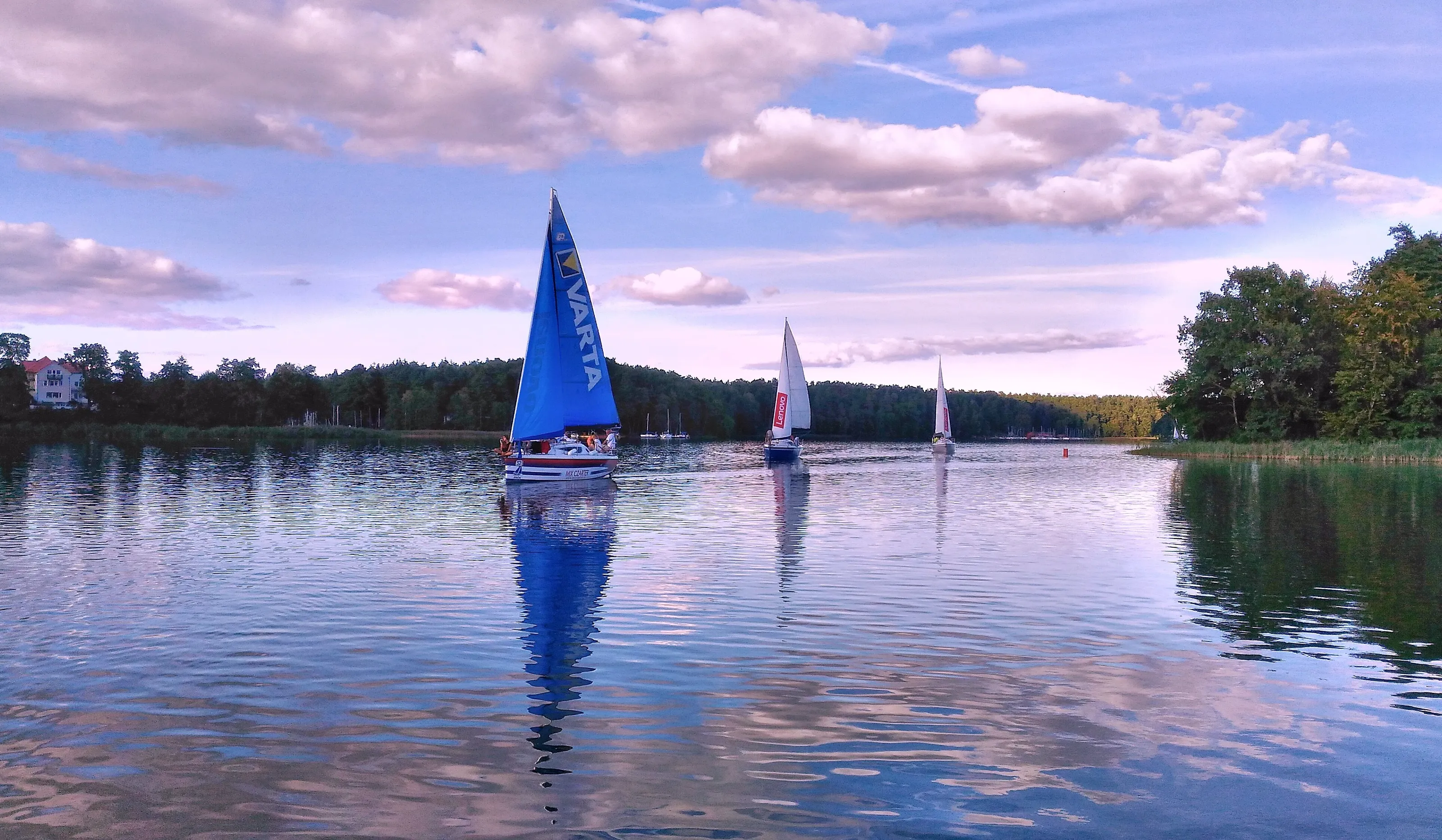 Yachting in the Mazury region, Poland