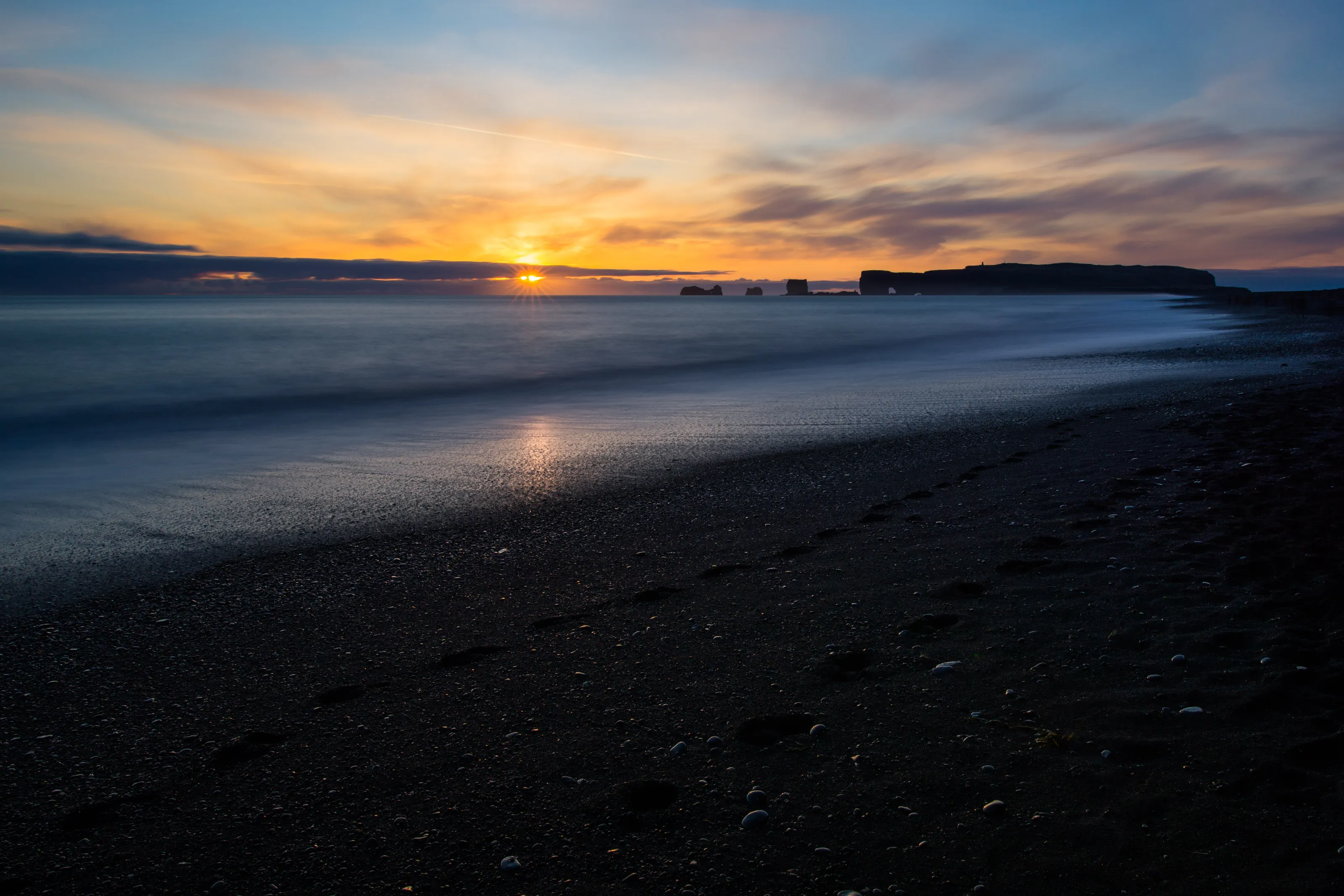 Imprints during a sunset