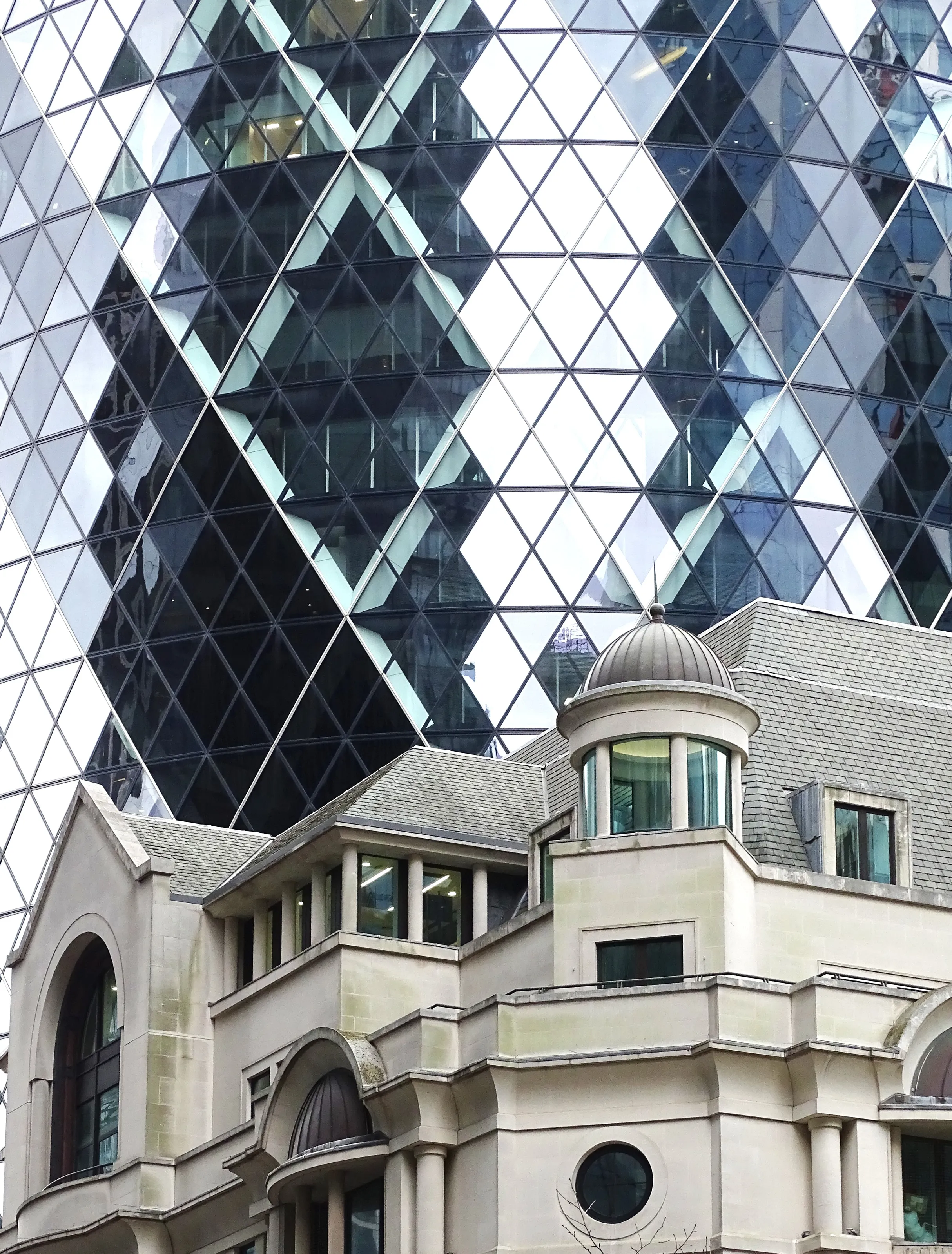 Old and New Buildings Together