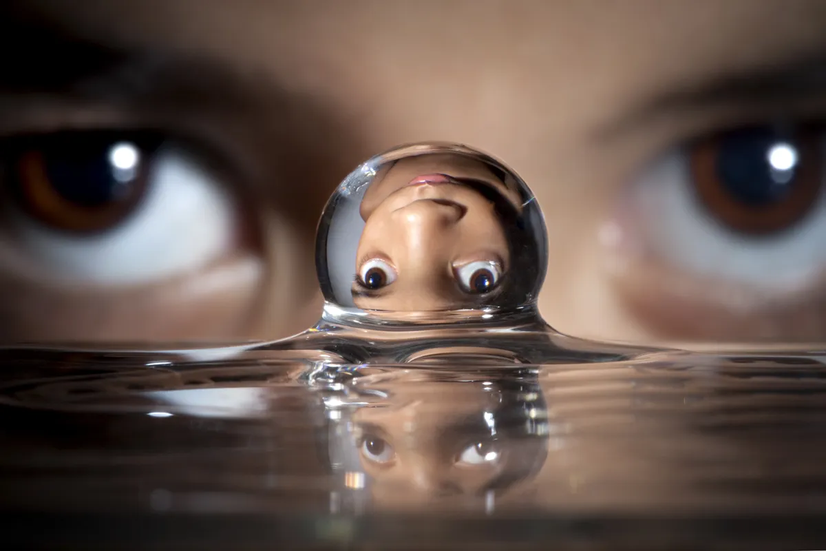Refraction (not reflections)