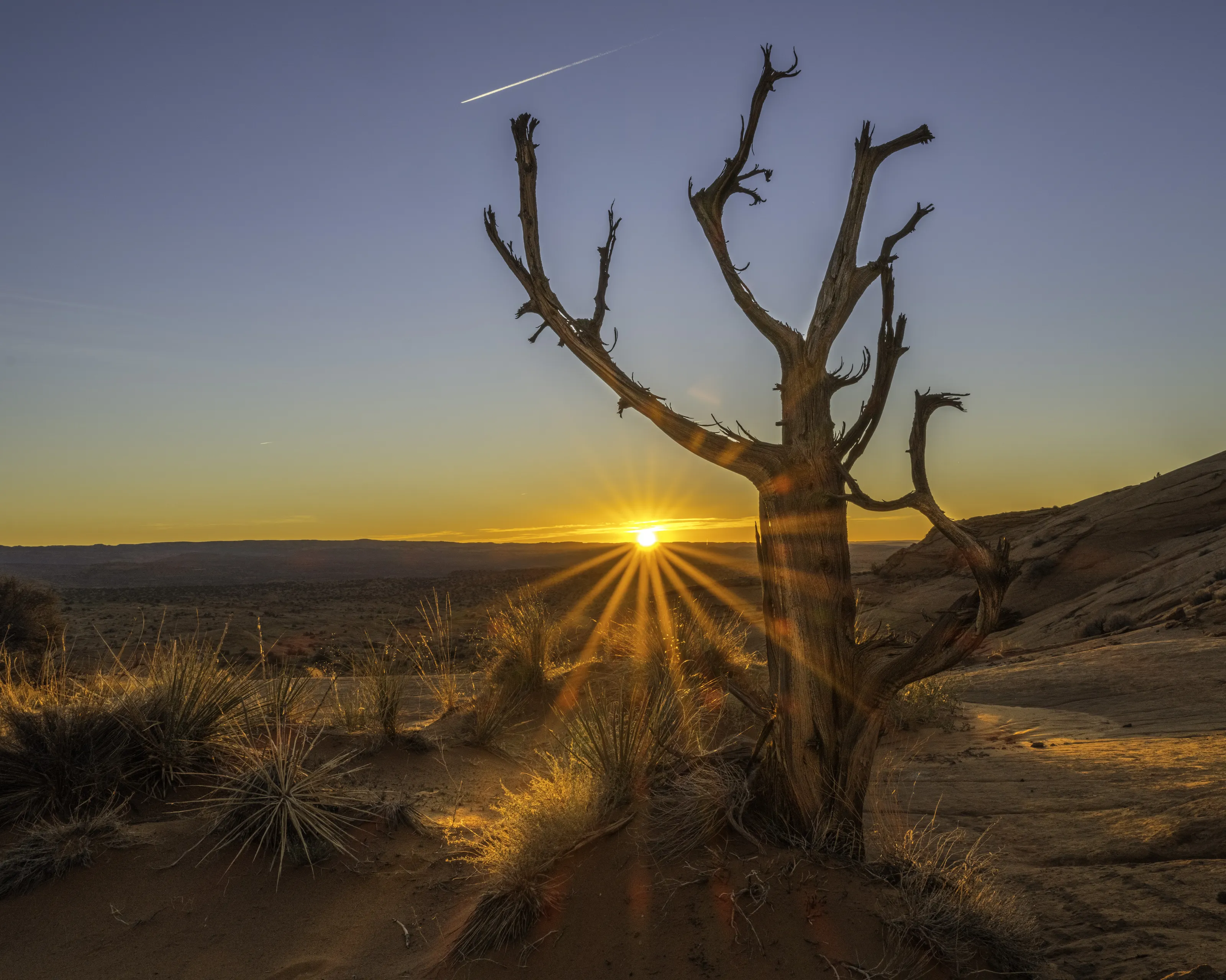 The Sun on the Horizon (in colour)