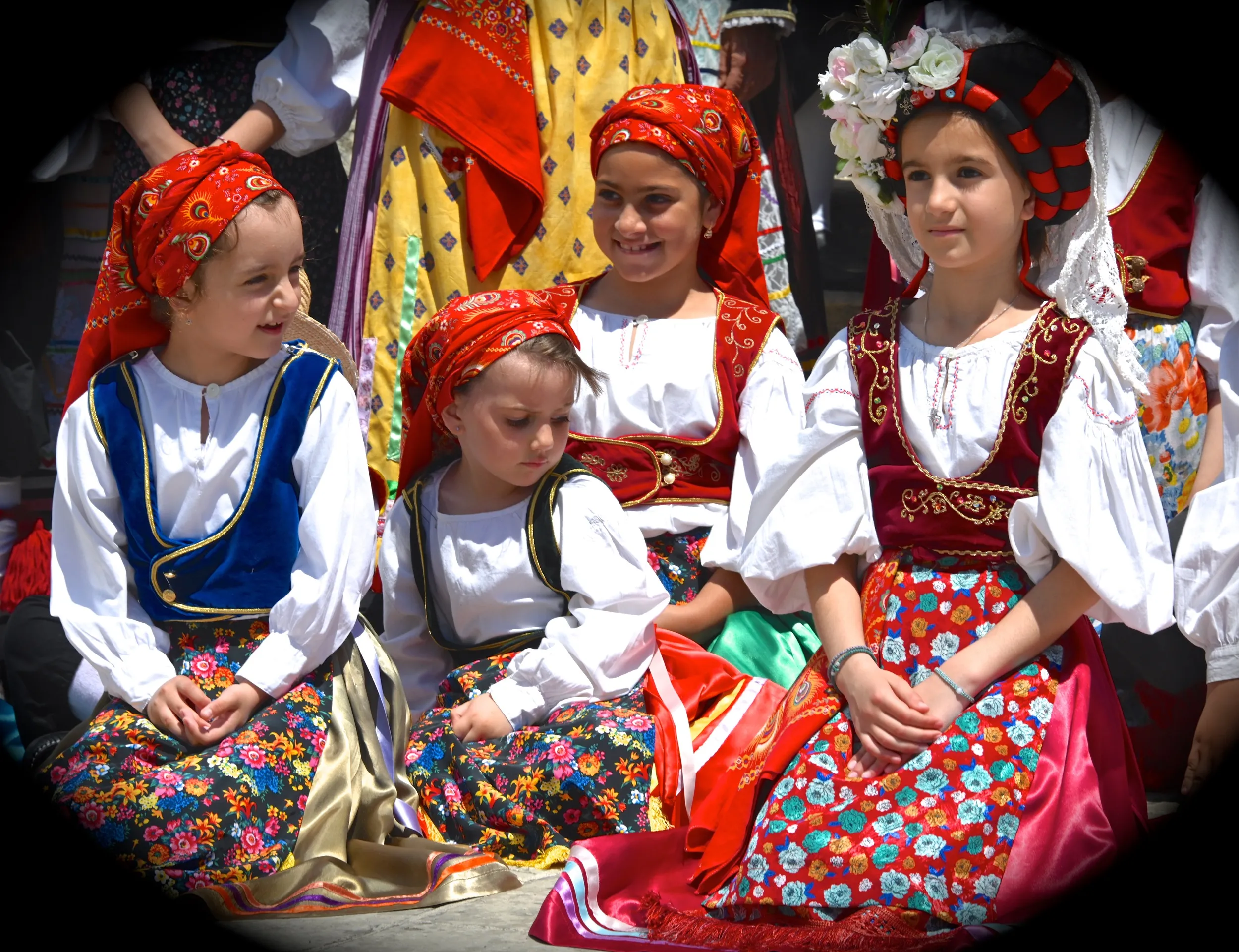 People Dressed in National Costumes