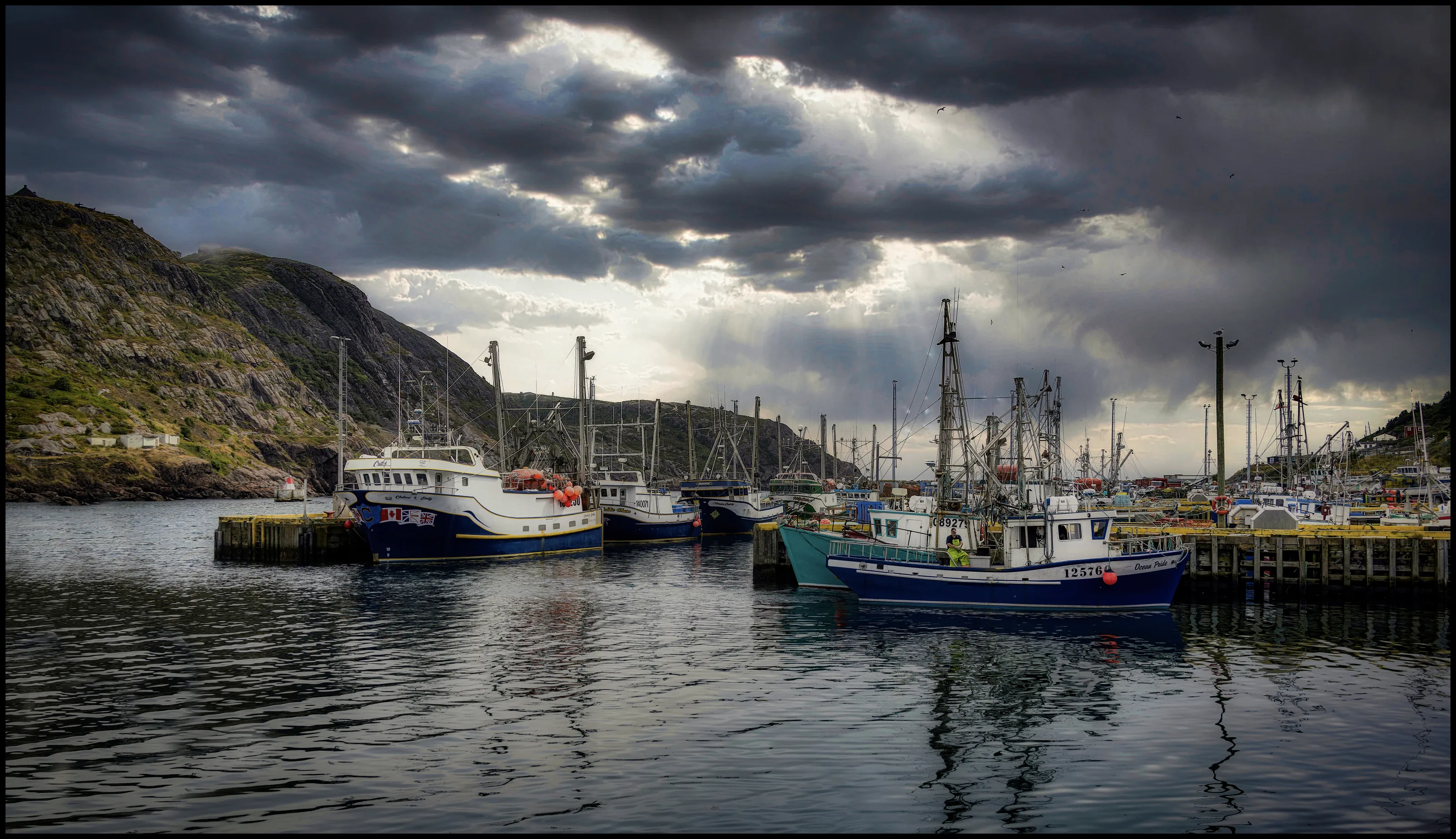 Boats Docked at a Marina or Harbour (in colour)