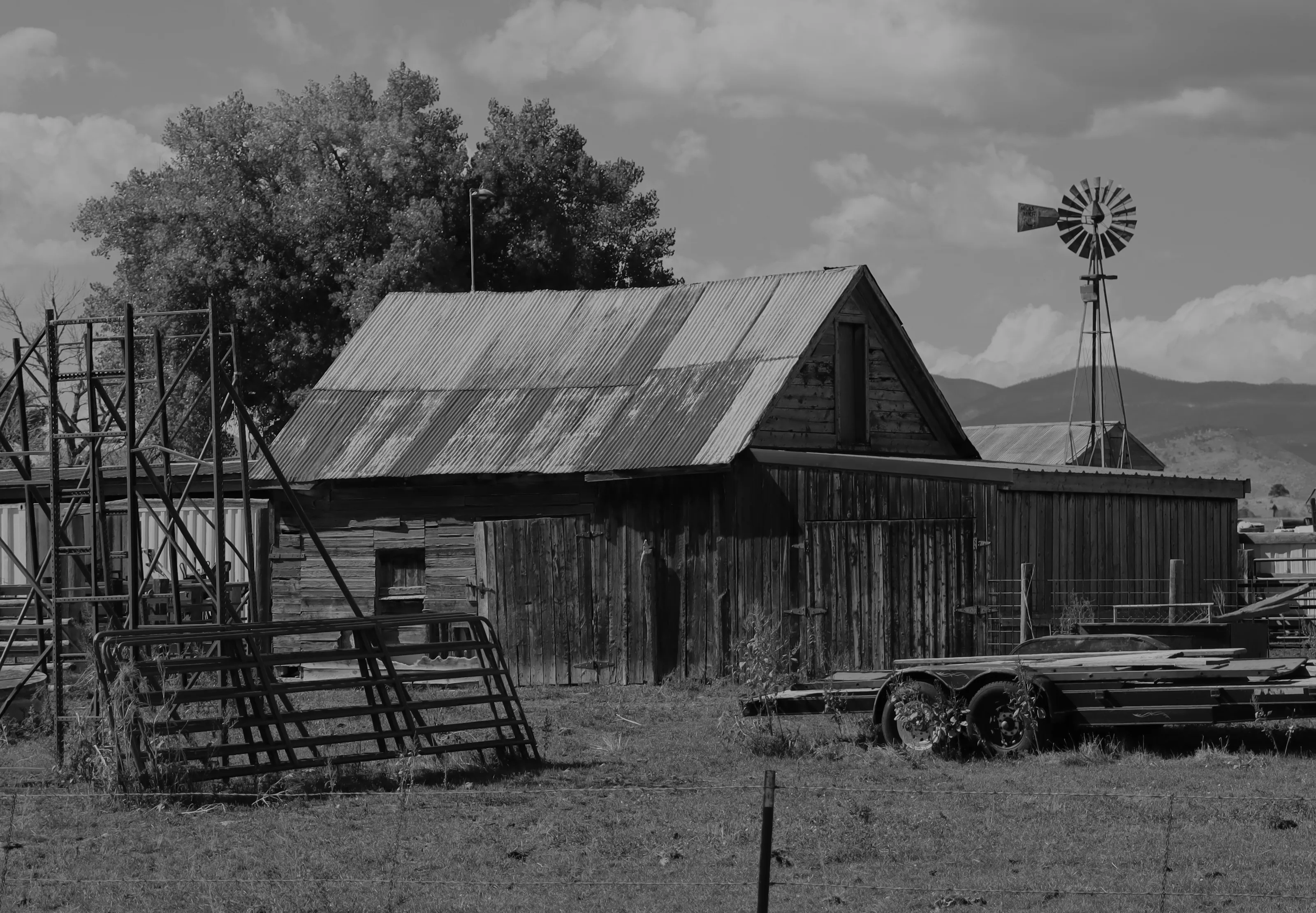 Barns in Black and White